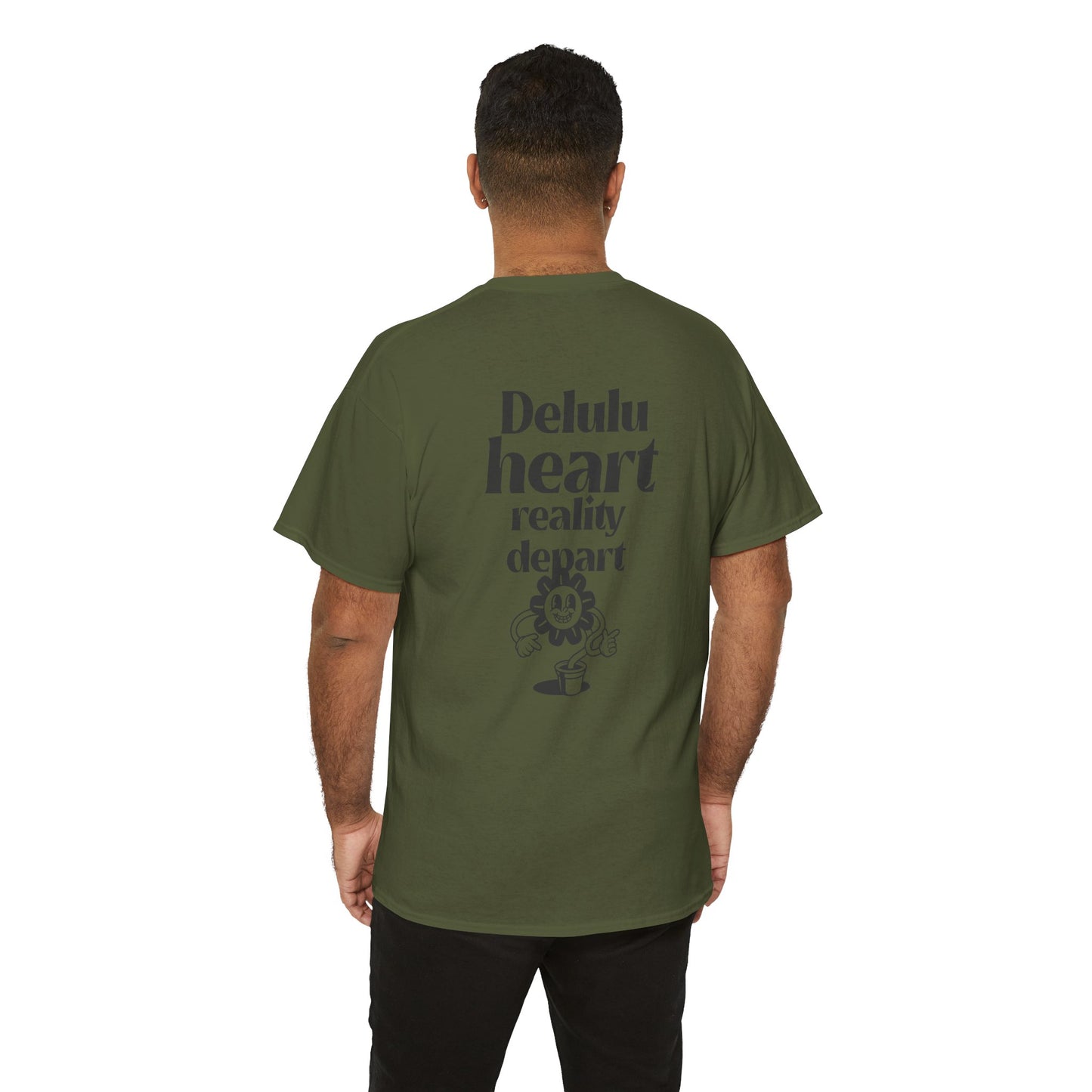 Camiseta -"Delulu Heart, Reality Depart" - Masculino - Romero's