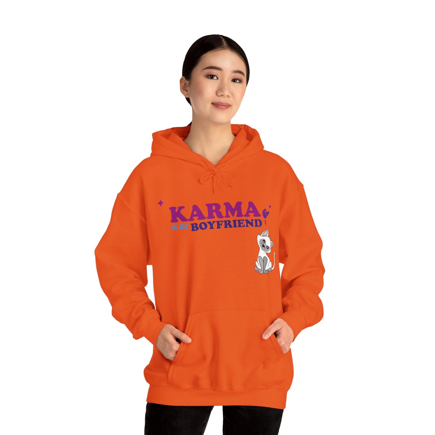 Sweatshirt "Karma Is My Boyfriend" - Mulher