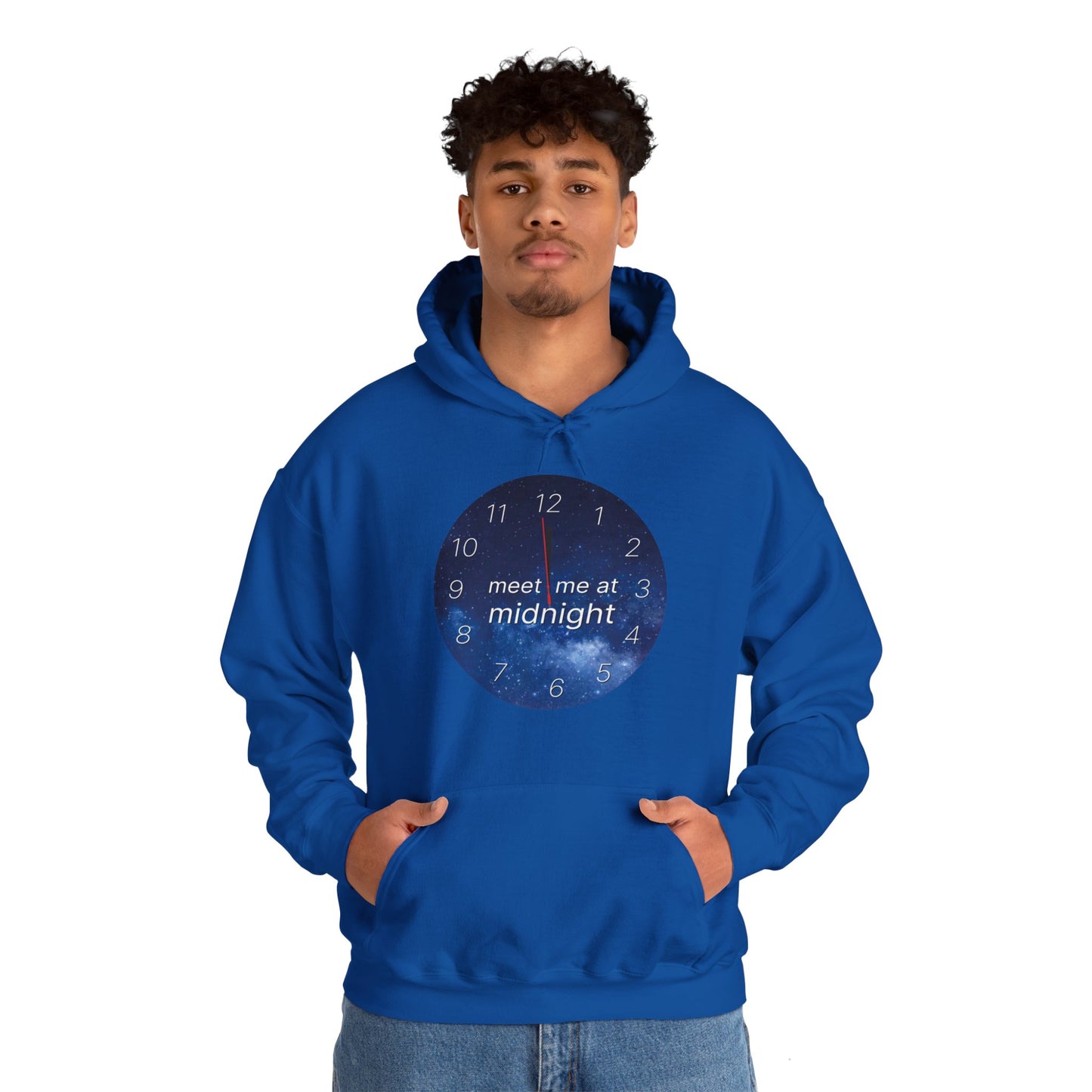 Switshirt with Hood "Meet me at Midnight" - Man