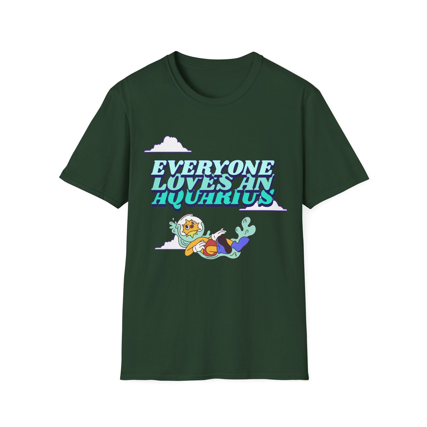 T-Shirt "Everyone loves an Aquarius" | Menu