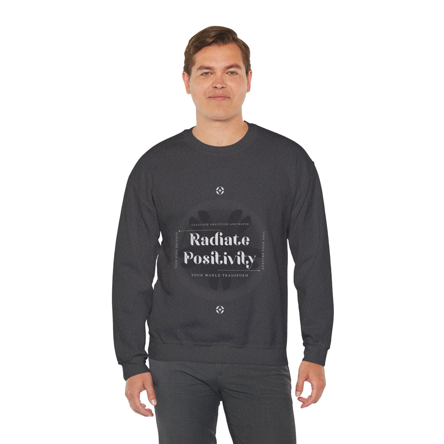 Sweatshirt "Irradiar Positividade" - Homem