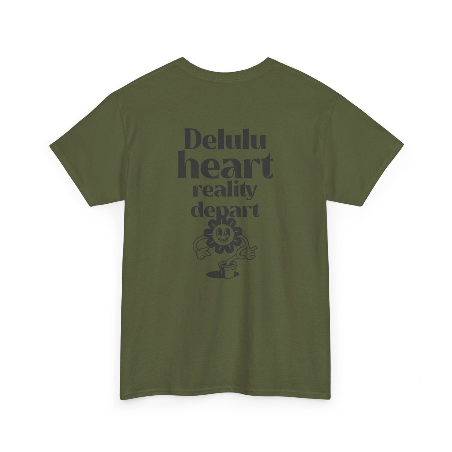 Camiseta -"Delulu Heart, Reality Depart" - Masculino - Romero's