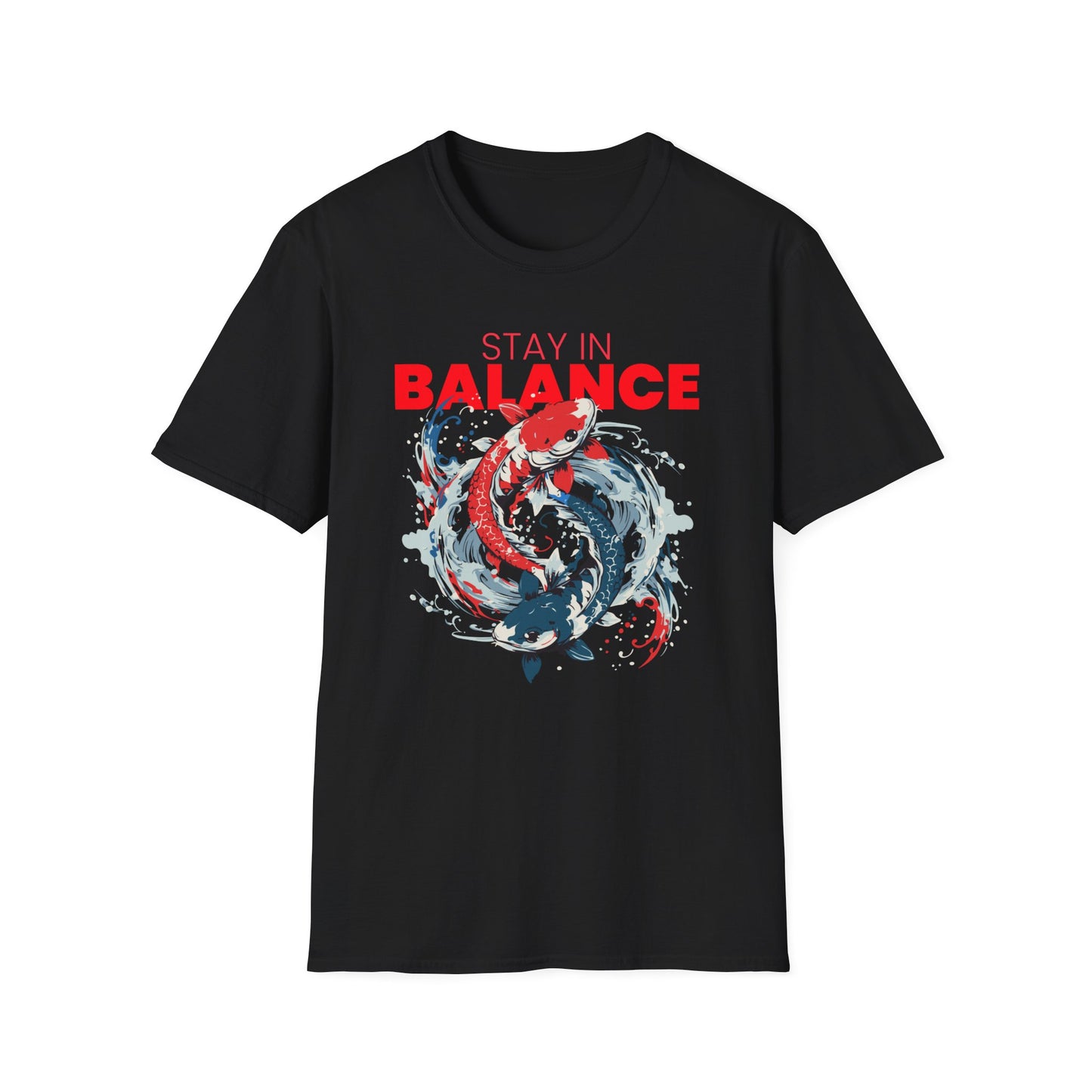 T-Shirt "Stay in Balance: Ying Yang Fish" | Men | Romero's - Style with Purpose