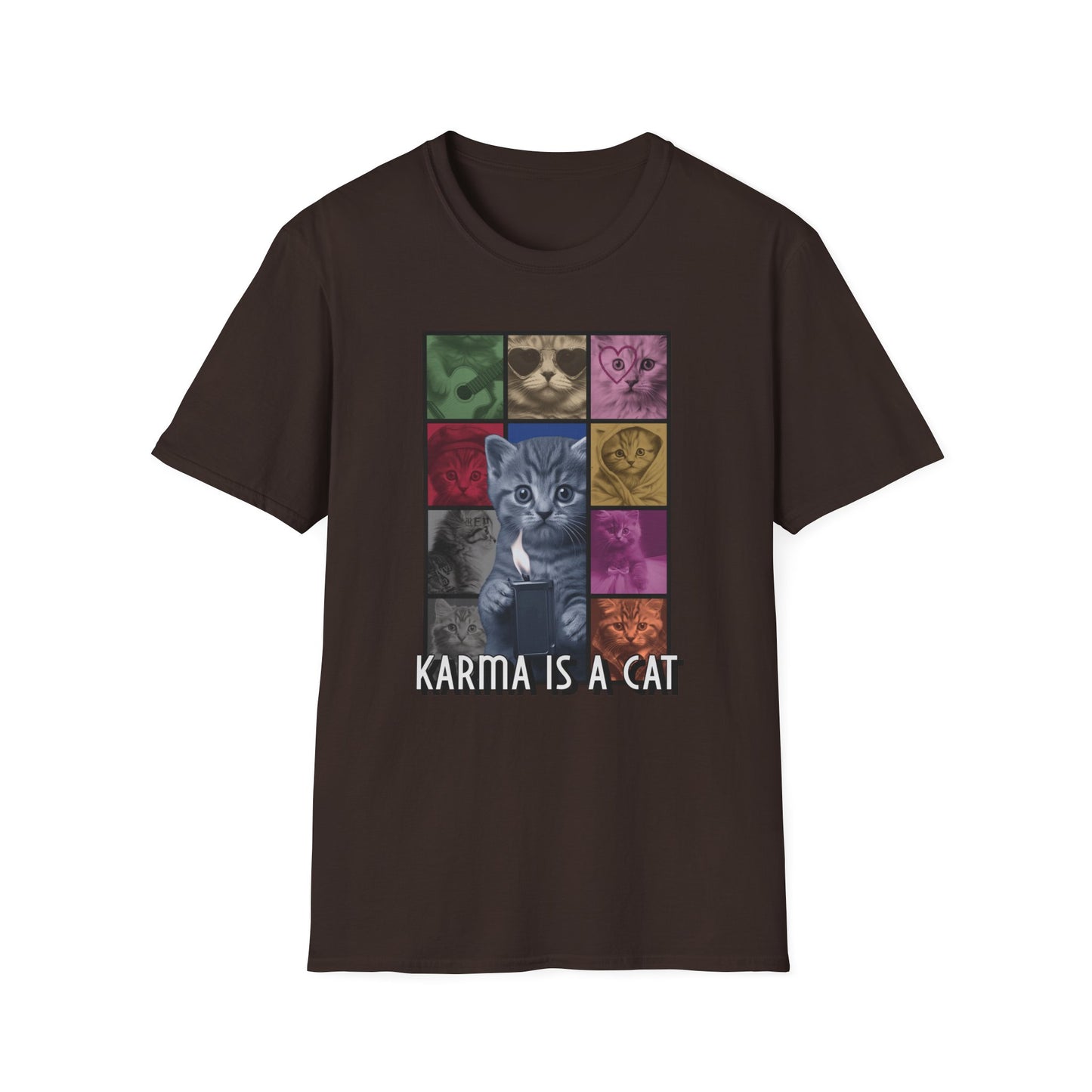 T-shirt "Karma é um Gato" - Homem