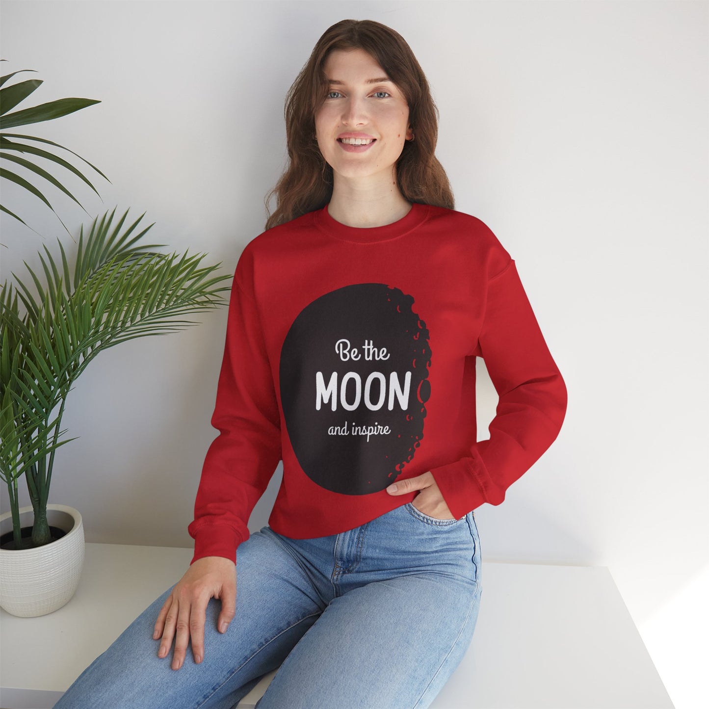 Sweatshirt "Seja a Lua e Inspire" - Mulher