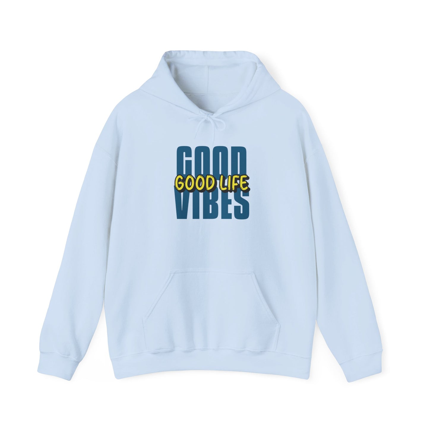 Moletom com capuz "Good Vibes, Good Life" - Mulher