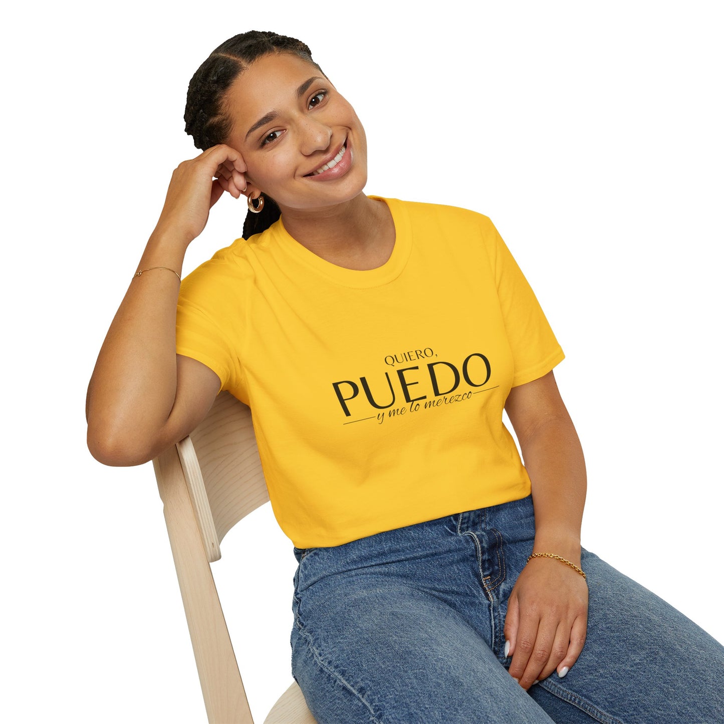 T-Shirt 'Quiero, Puedo y Me lo Merezco'  | Woman  | Reclama lo Mejor del Universo en Romero's