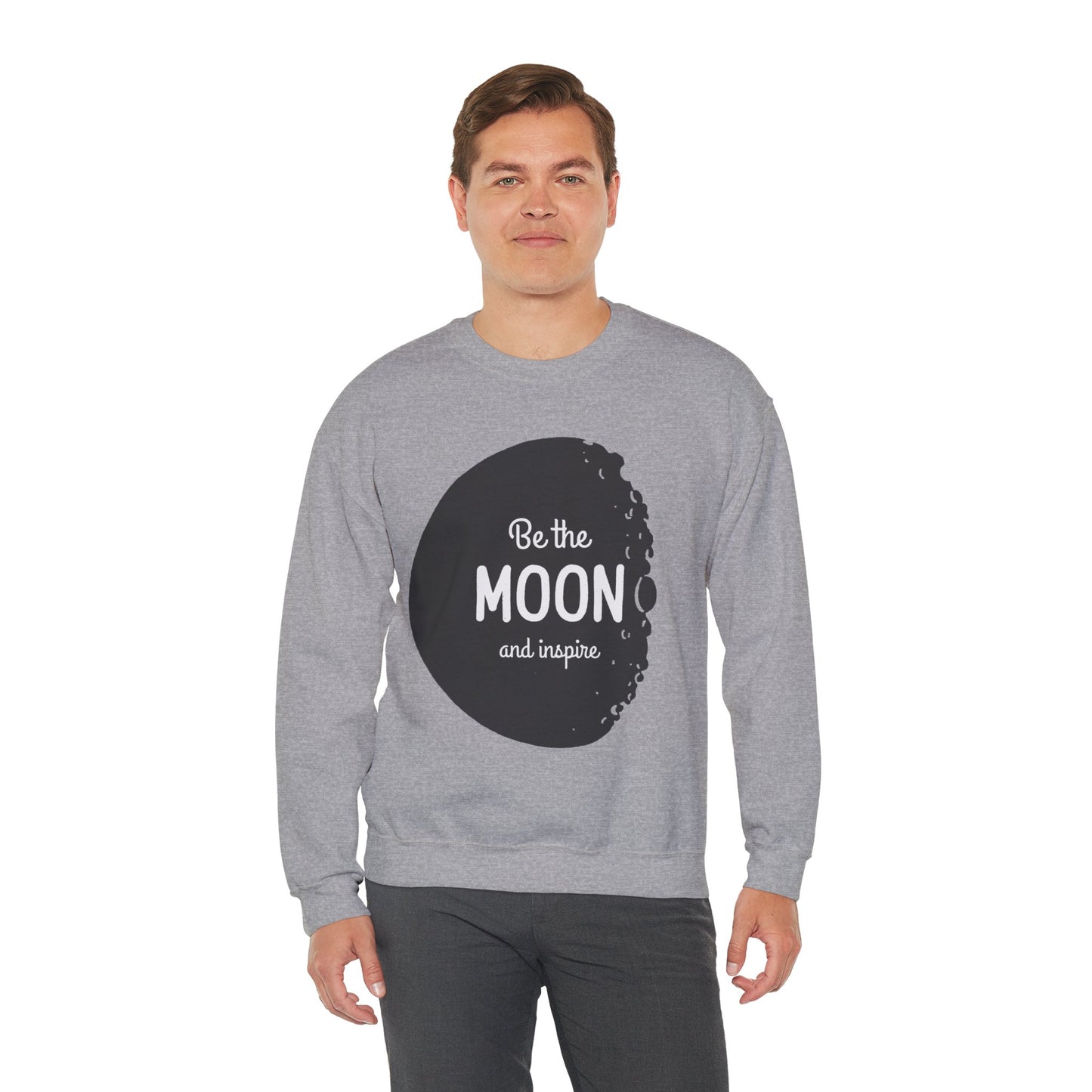 Sweatshirt "Seja a Lua e Inspire" - Homem