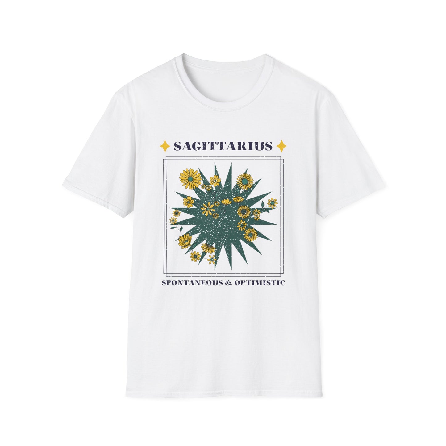 T-Shirt "Sagitário: Espontâneo e Otimista" - Mulher 