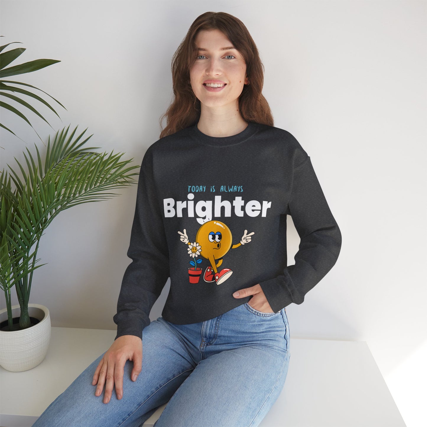 Sweatshirt "Hoje é Sempre Mais Brilhante" - Mulher