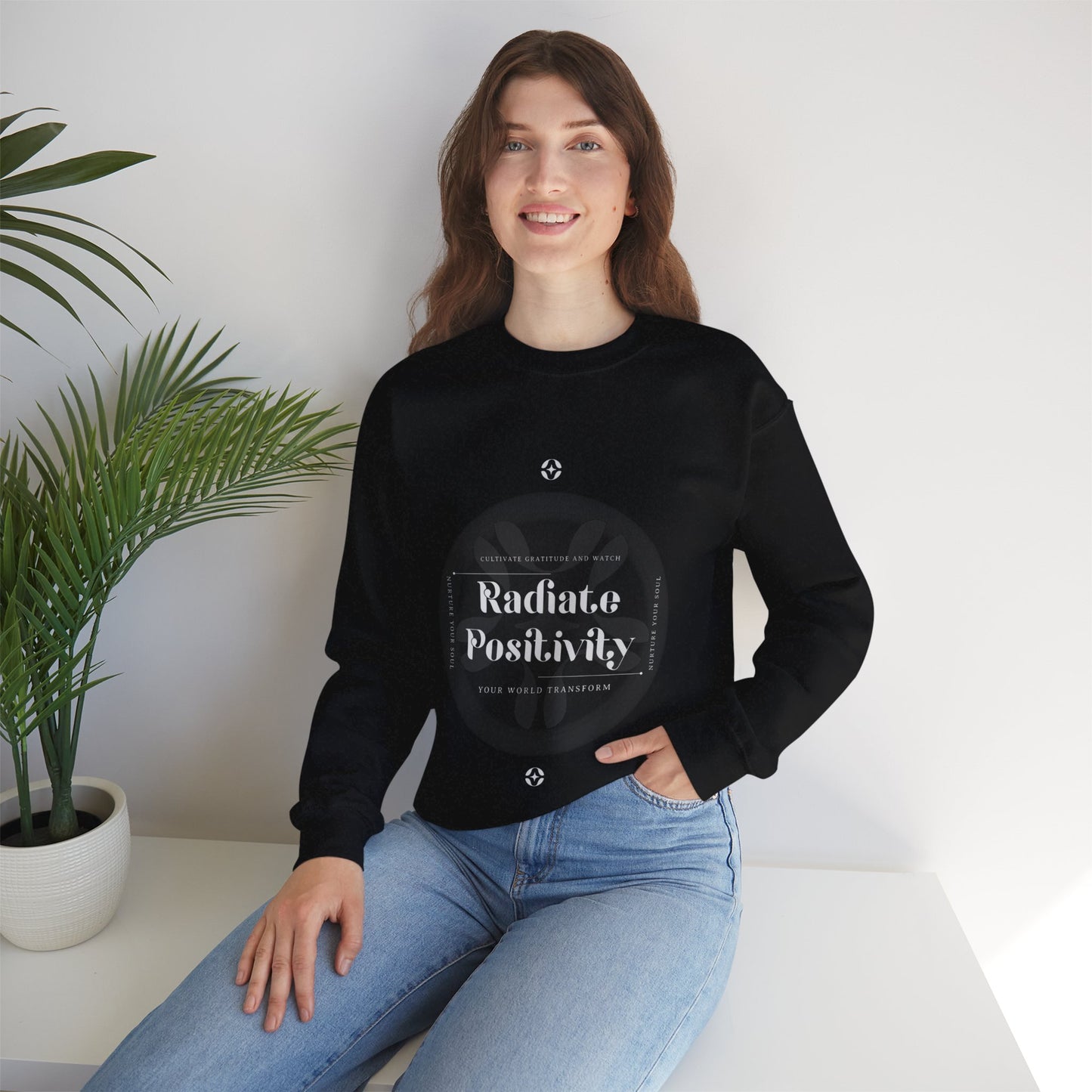 Sweatshirt "Irradiar Positividade" - Mulher