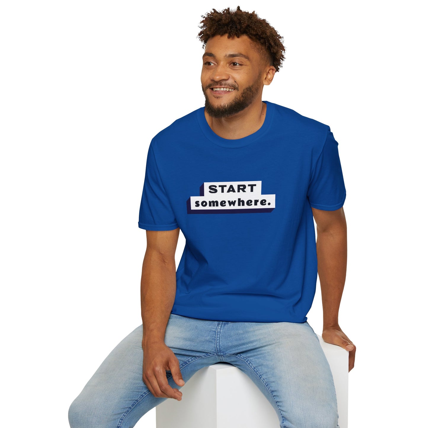 "'Start Somewhere' T-shirt | Men | Romero's: Style with Purpose"