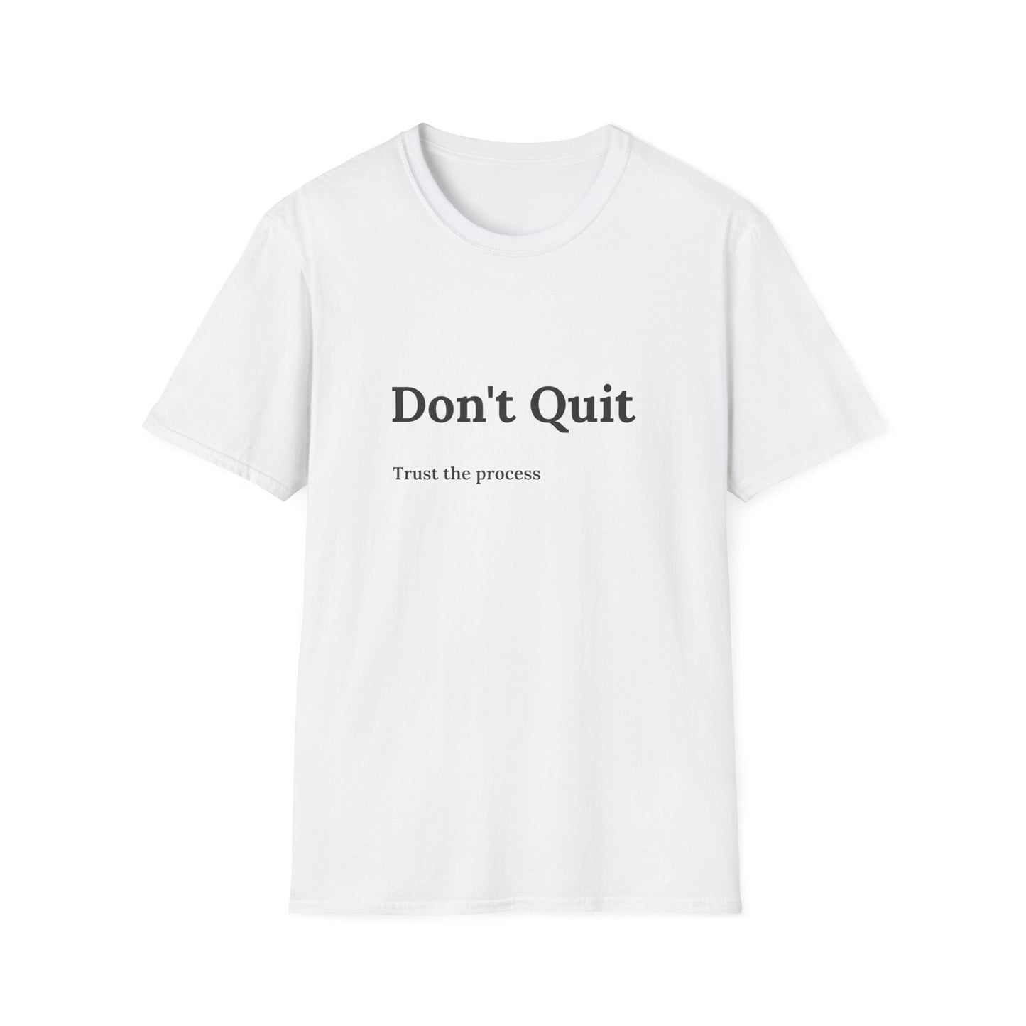 "T-shirt 'Don't Quit, Trust the Process' | Woman  | Romero's: Estilo con Intención"