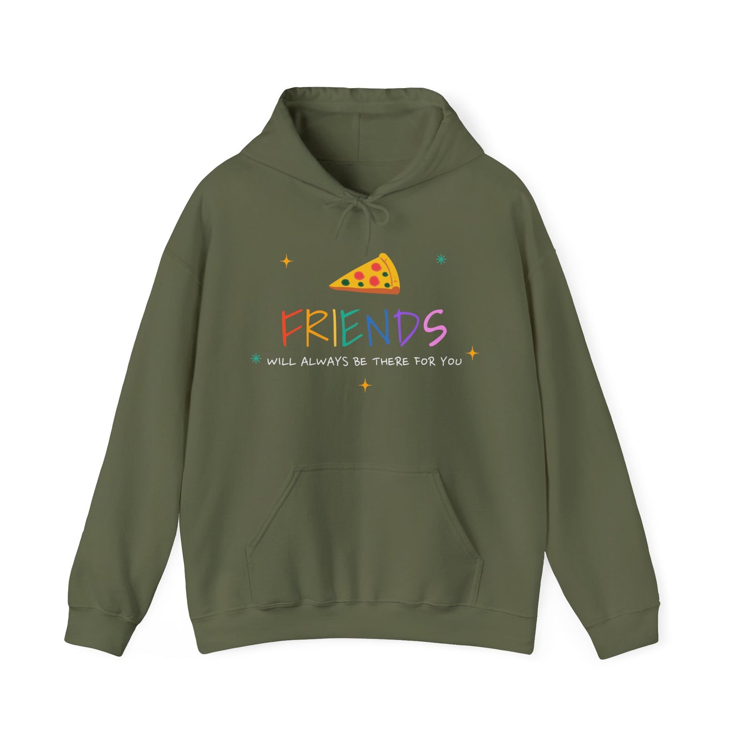 Switshirt with Hood "Friends will always be there for you" - Man