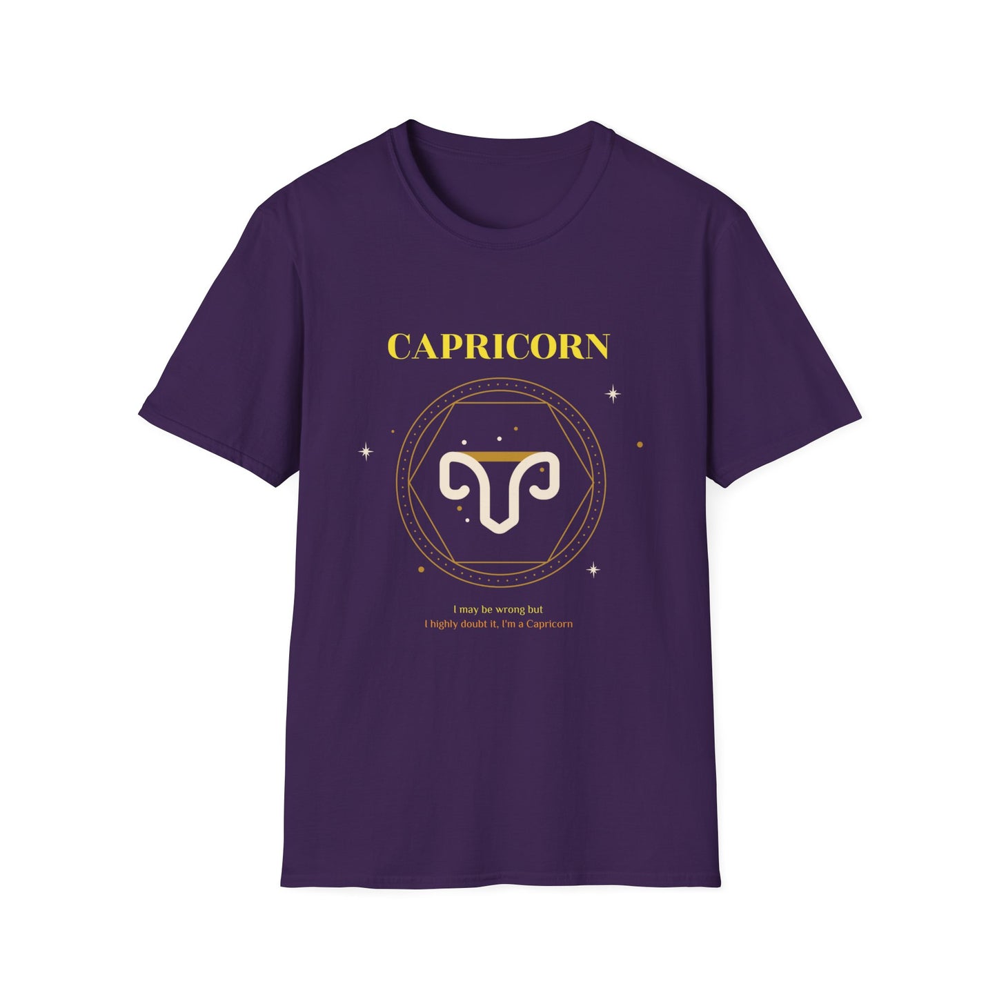 Camiseta "Capricórnio: Posso estar errado, mas duvido muito. Sou Capricórnio" | Mulher