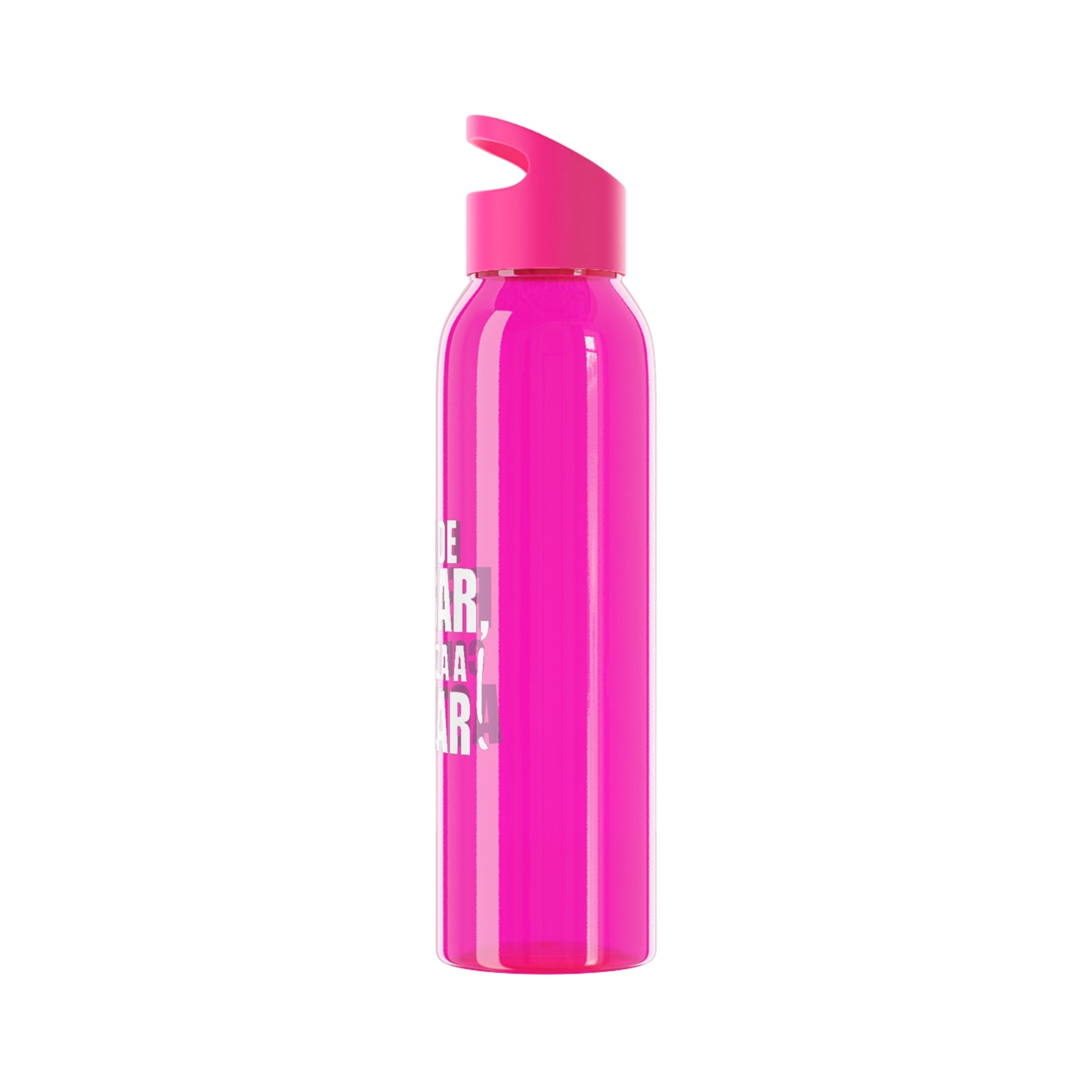 Reusable Sky Bottle - "Stop Thinking, Start Acting!"