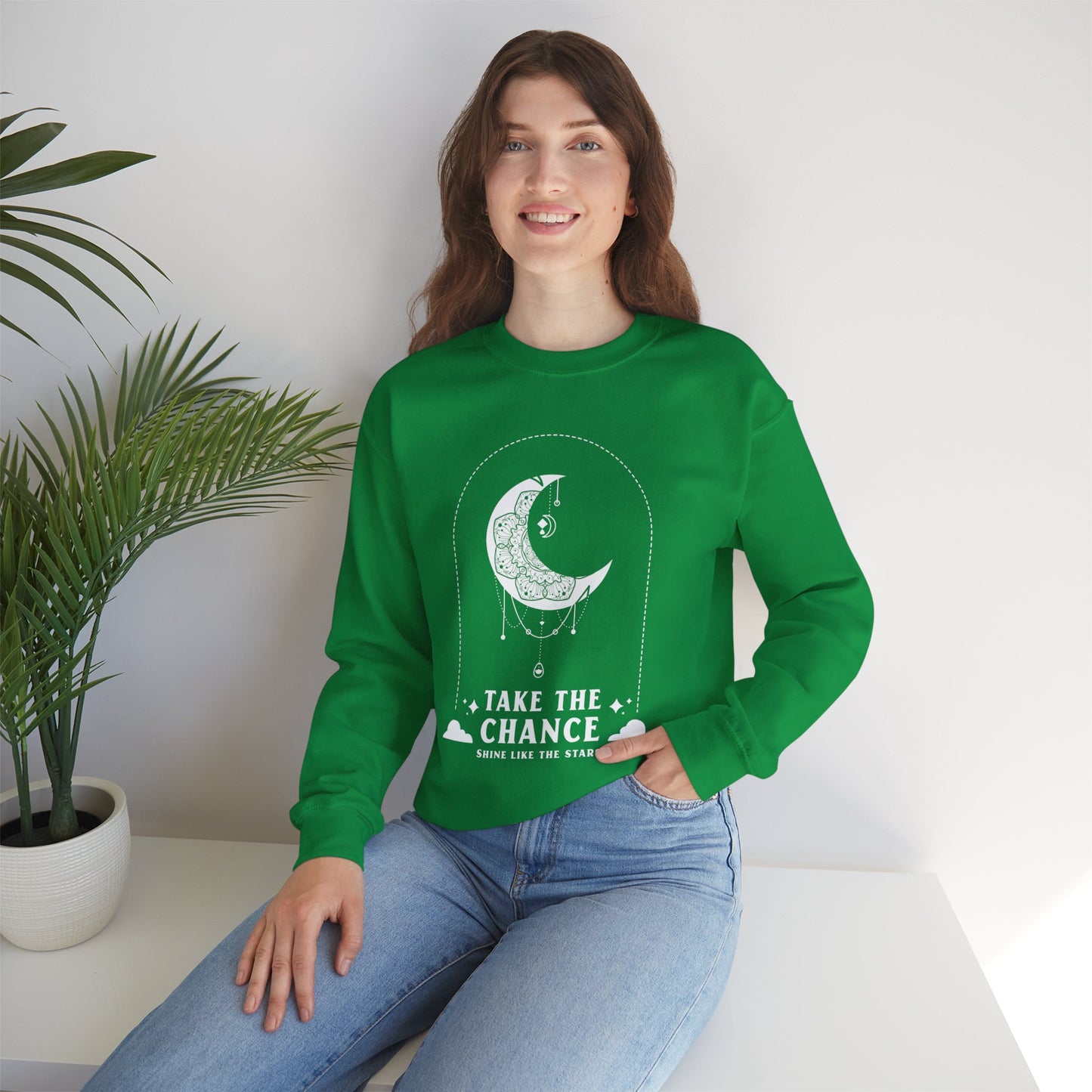 Sweatshirt "Aproveite a oportunidade, brilhe como as estrelas" - Mulher