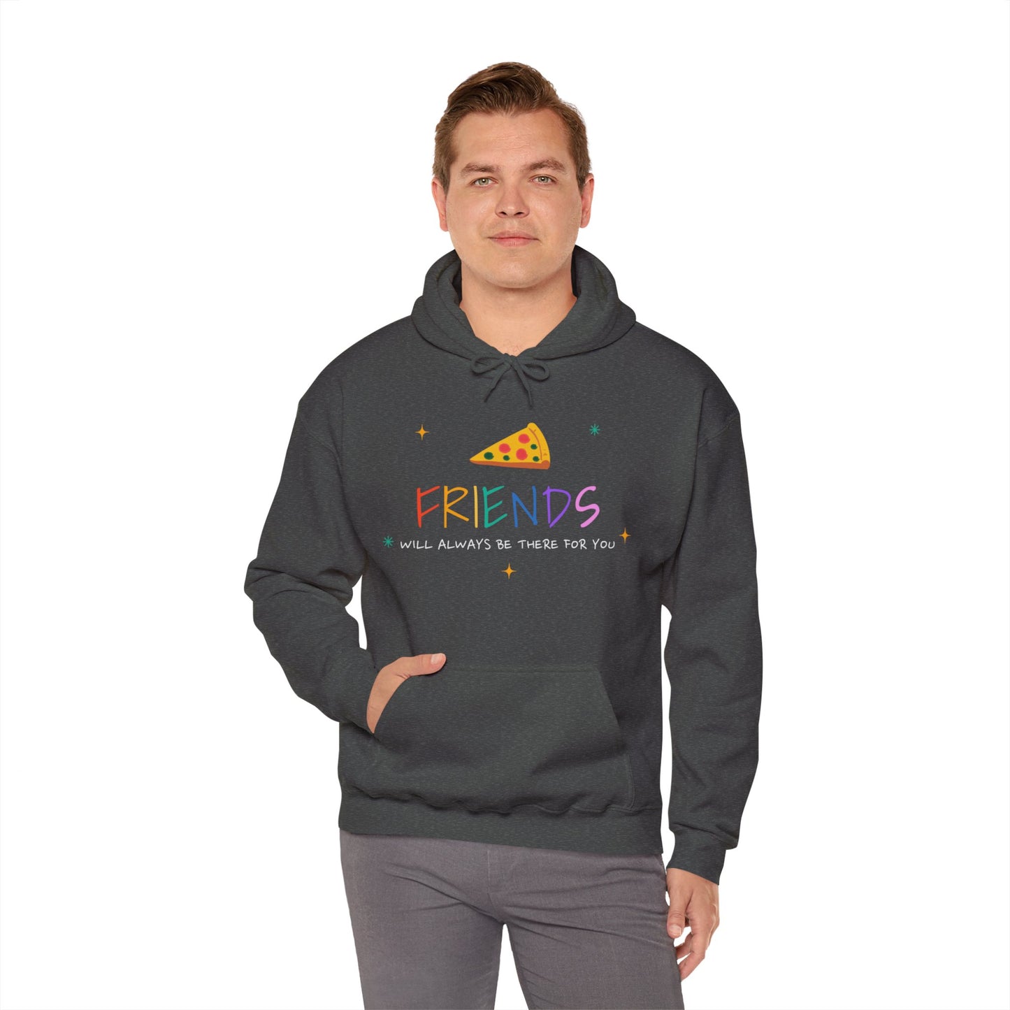 Switshirt with Hood "Friends will always be there for you" - Man