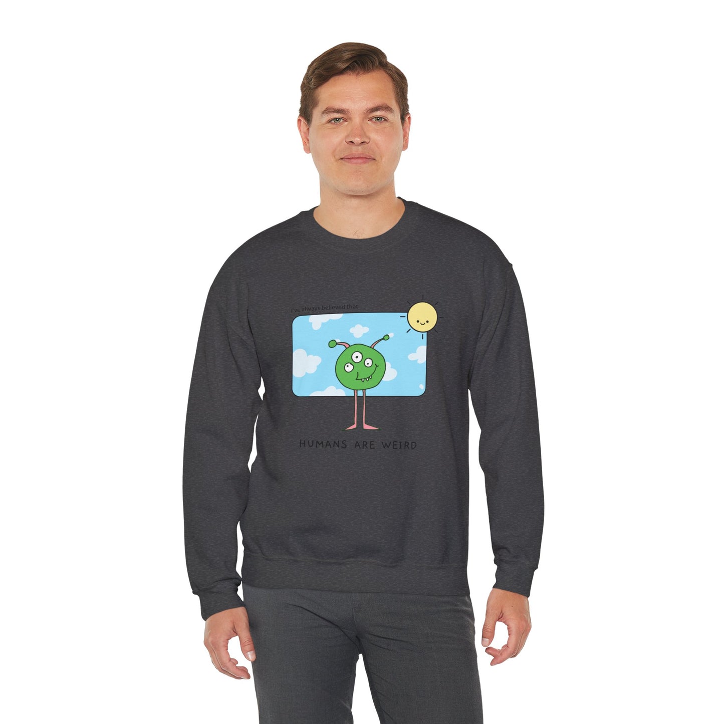 Sweatshirt "Humanos são estranhos" - Homem