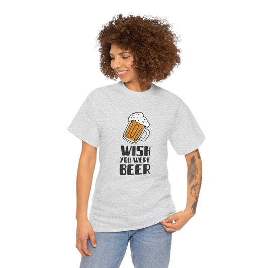 Camiseta feminina "Wish You Were Beer" - Camiseta divertida