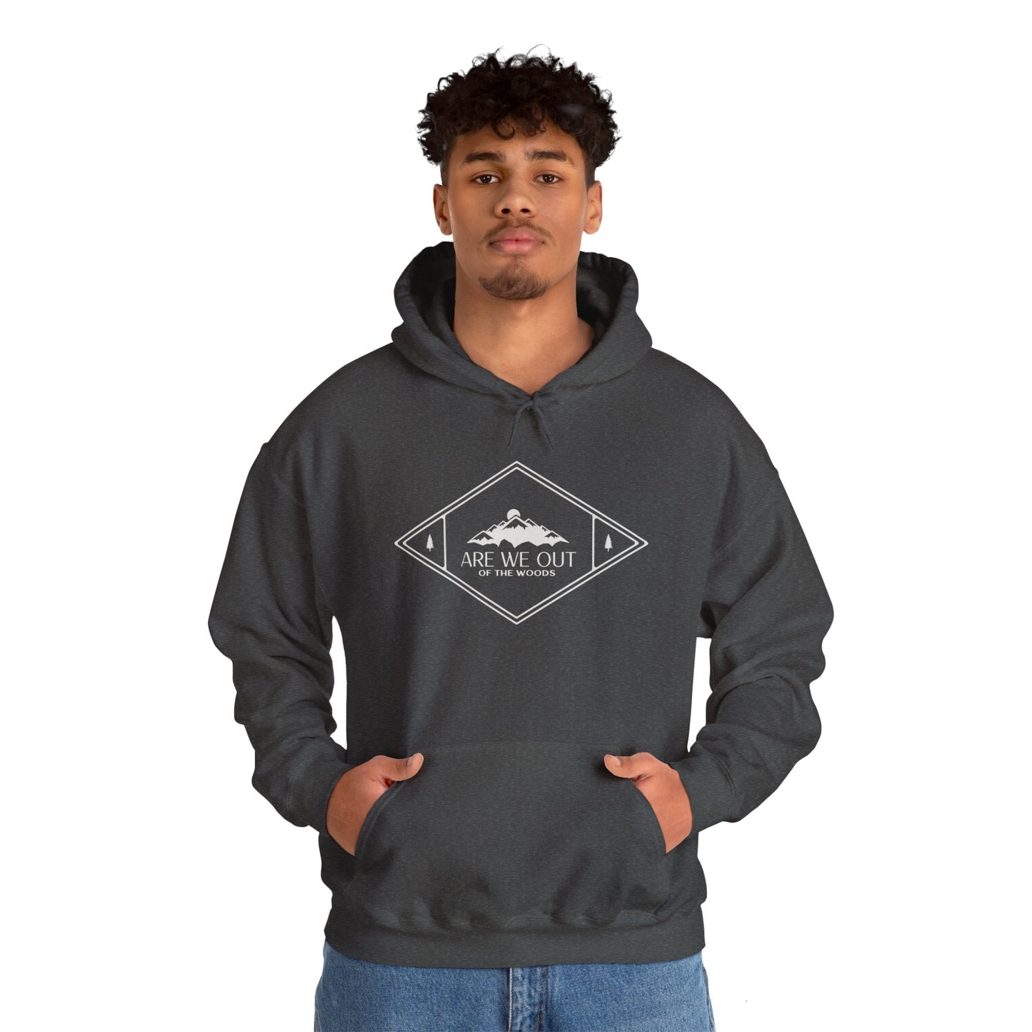 Hooded Sweatshirt "Are we out of the woods" - Man