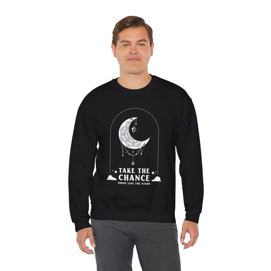 Sweatshirt "Aproveite a oportunidade, brilhe como as estrelas" - Homem