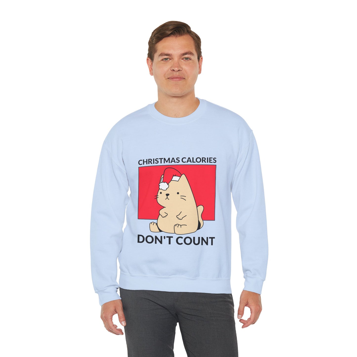 Sweatshirt "Christmas Calories Don't Count" - Man