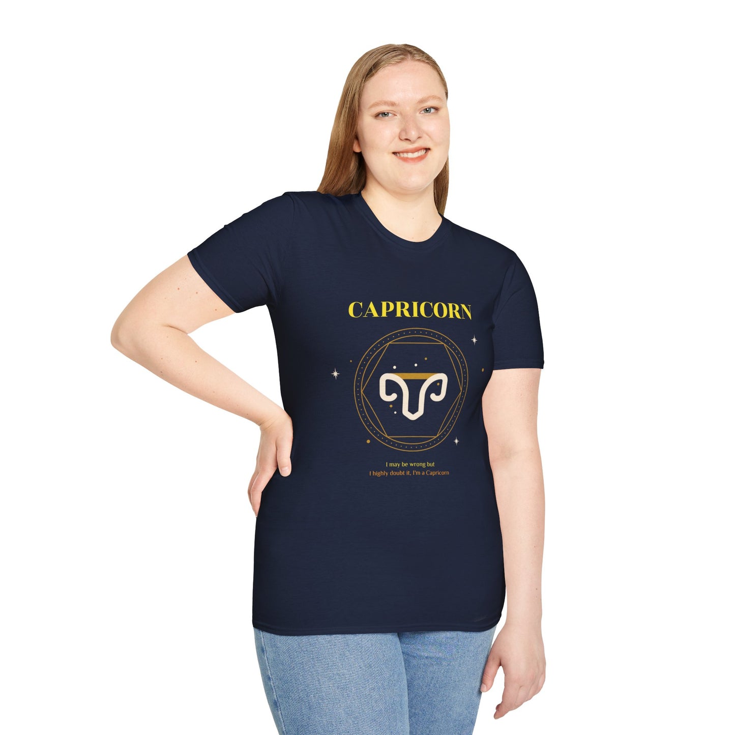 Camiseta "Capricórnio: Posso estar errado, mas duvido muito. Sou Capricórnio" | Mulher