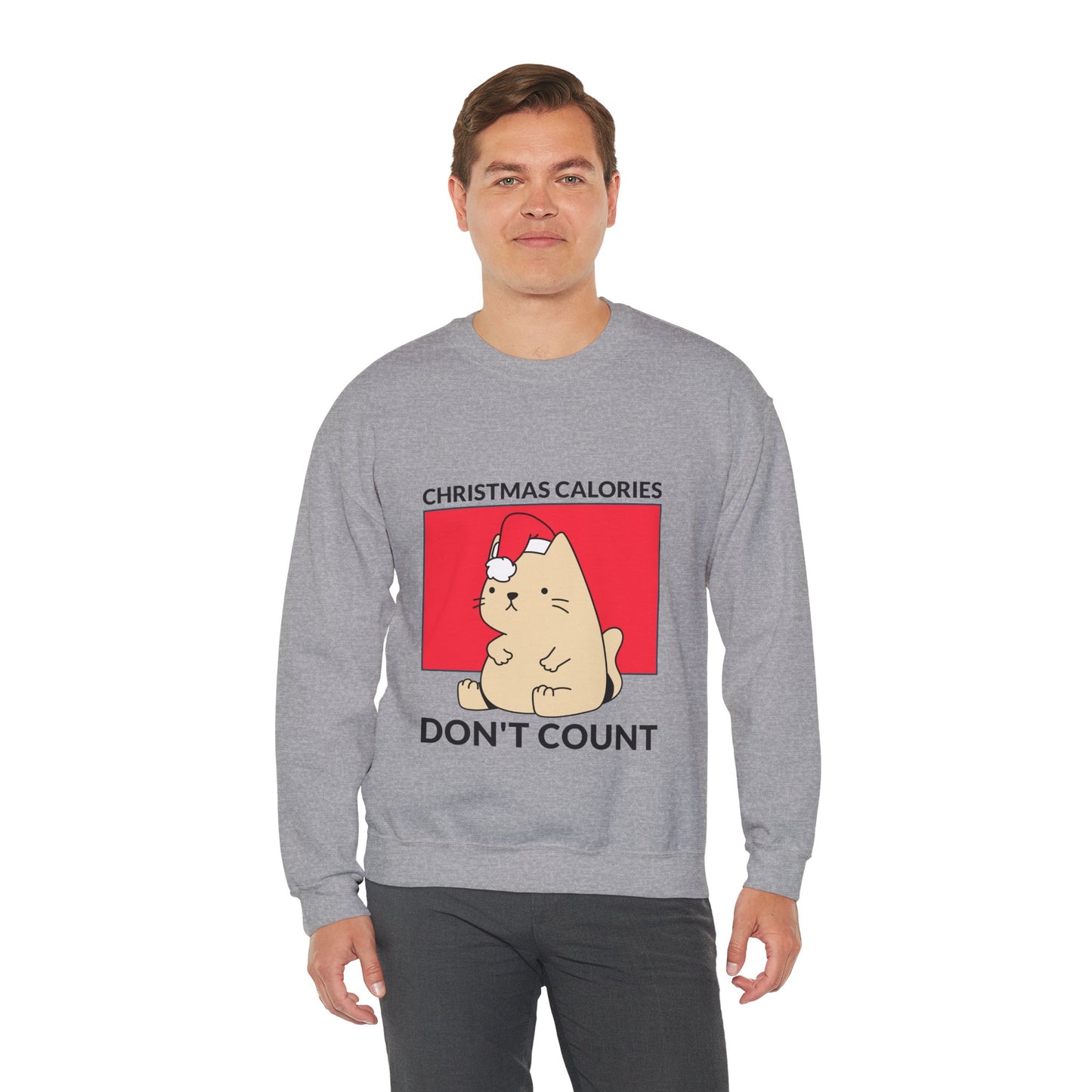 Sweatshirt "Christmas Calories Don't Count" - Man