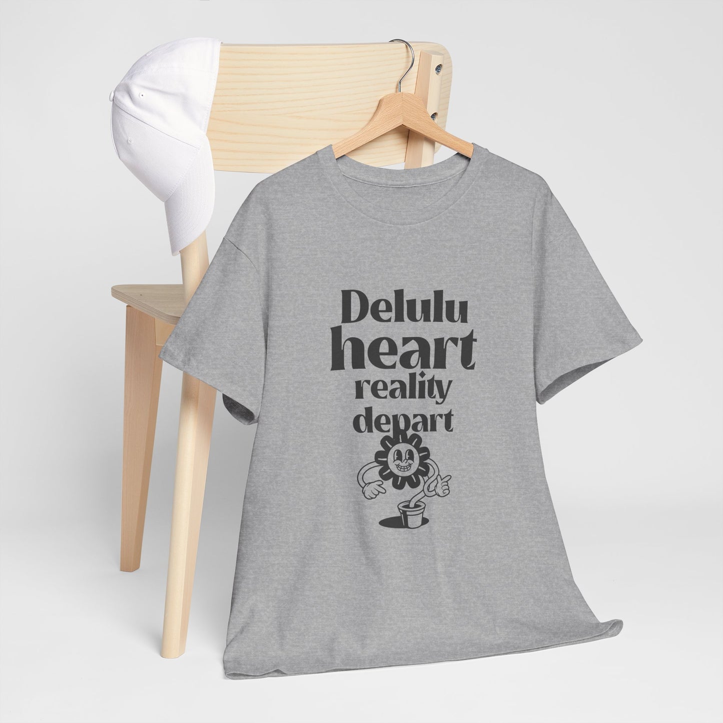 T-shirt -"Delulu Heart, Reality Depart" - Women - Romero's