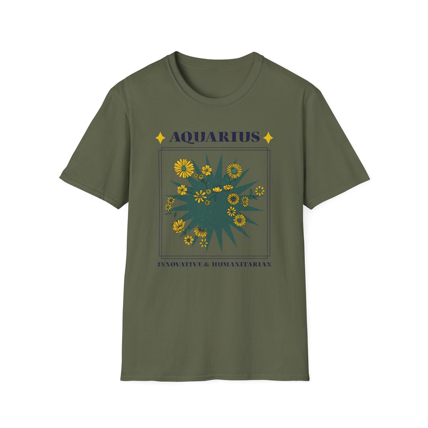 T-Shirt "Aquarius: Inovadora e Humanitária" - Mulher