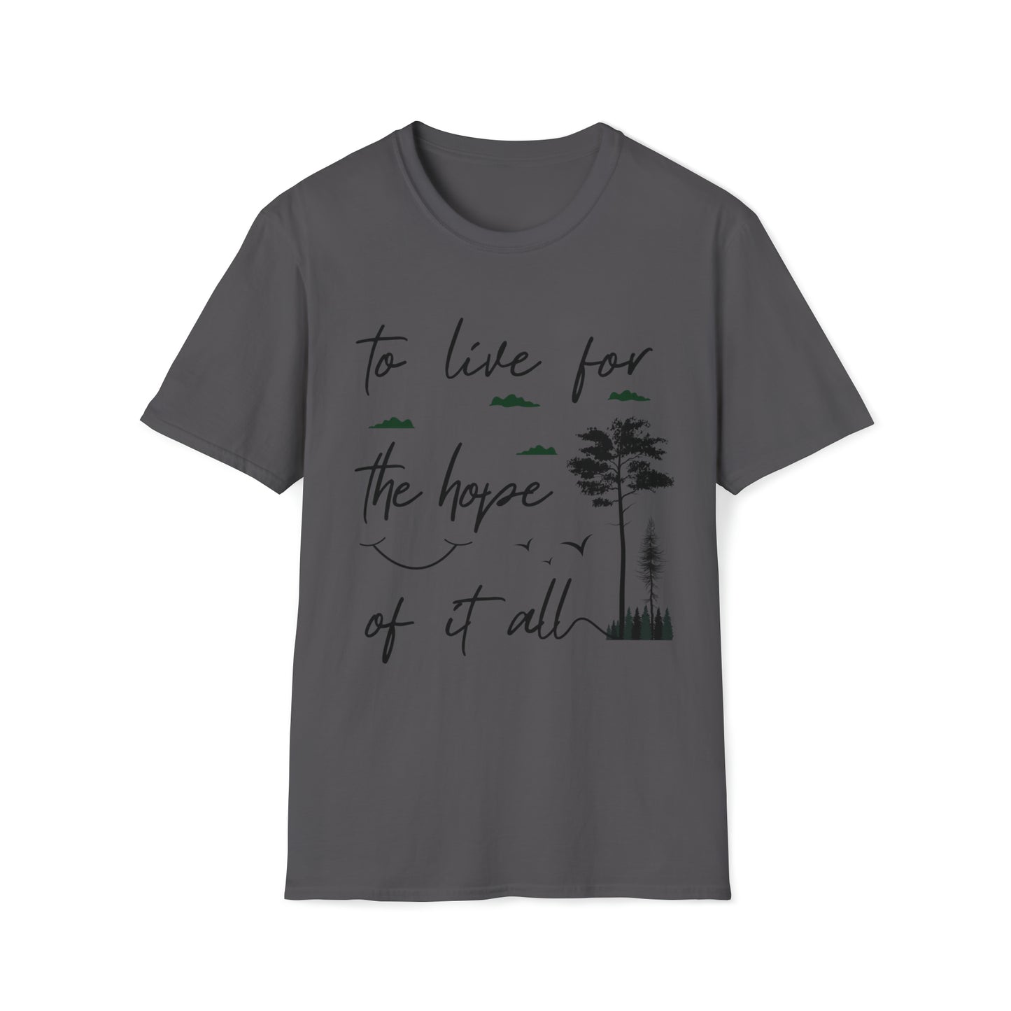 Camiseta unissex Softstyle "To Live for the Hope of It All" - versão Taylor's