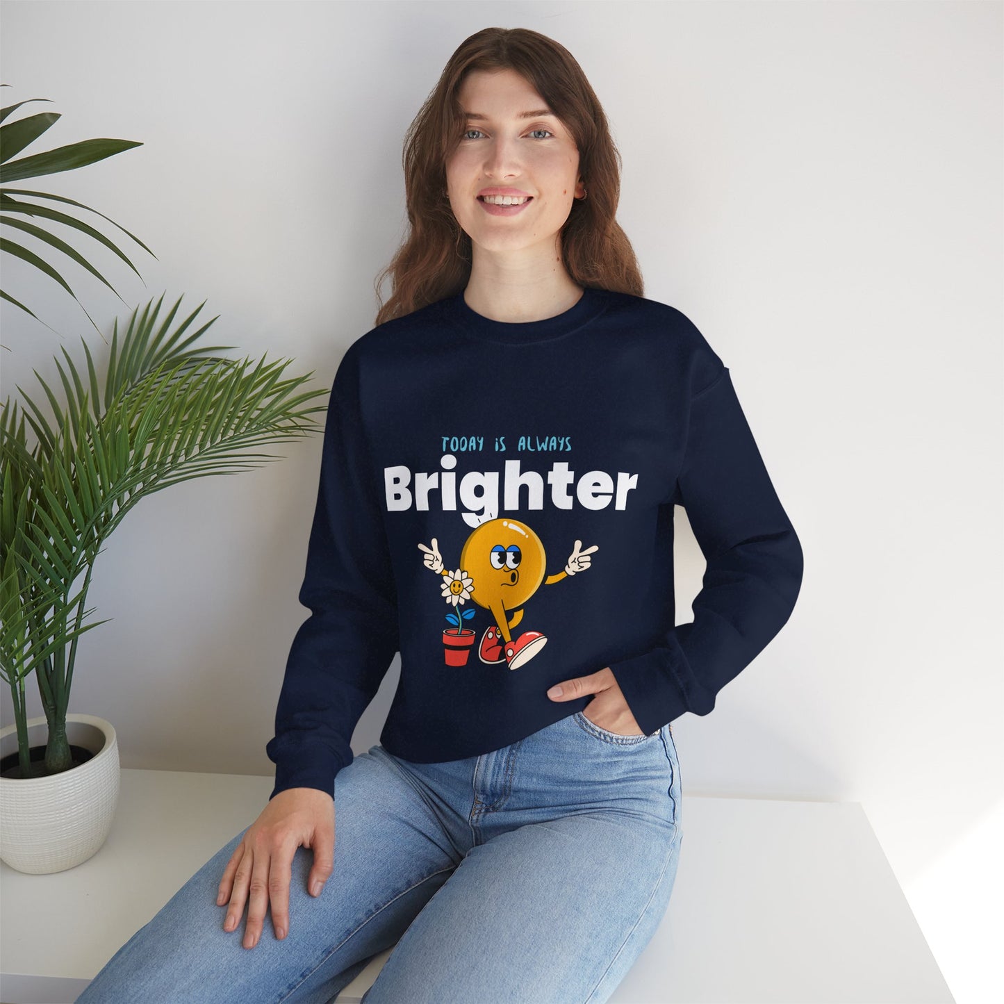 Sweatshirt "Hoje é Sempre Mais Brilhante" - Mulher