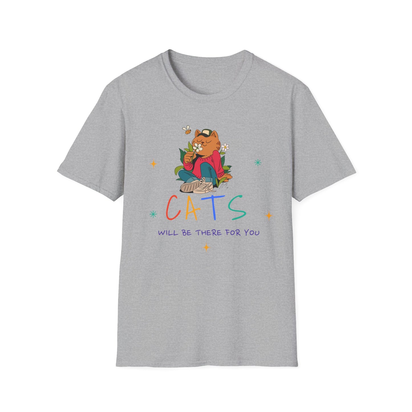 T-shirt "Os gatos estarão lá para você" - Mulher