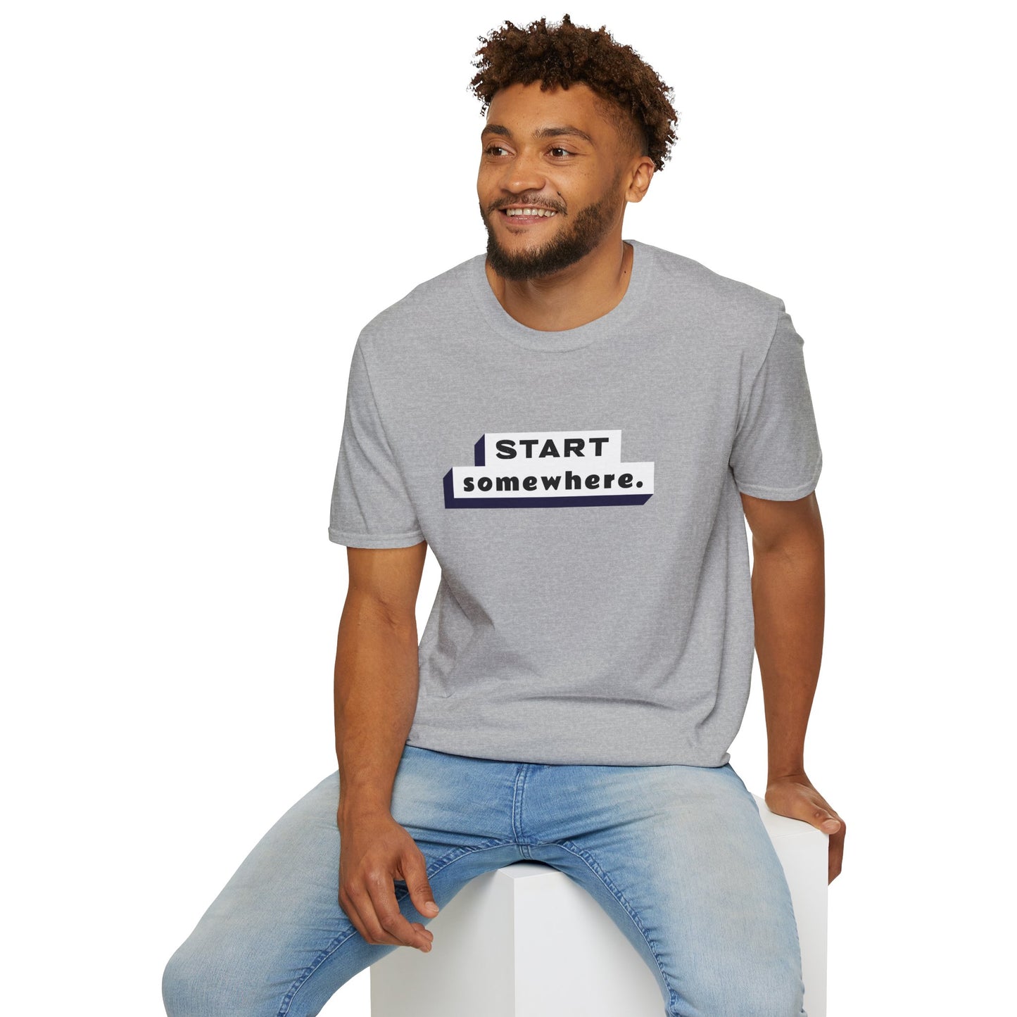 "'Start Somewhere' T-shirt | Men | Romero's: Style with Purpose"