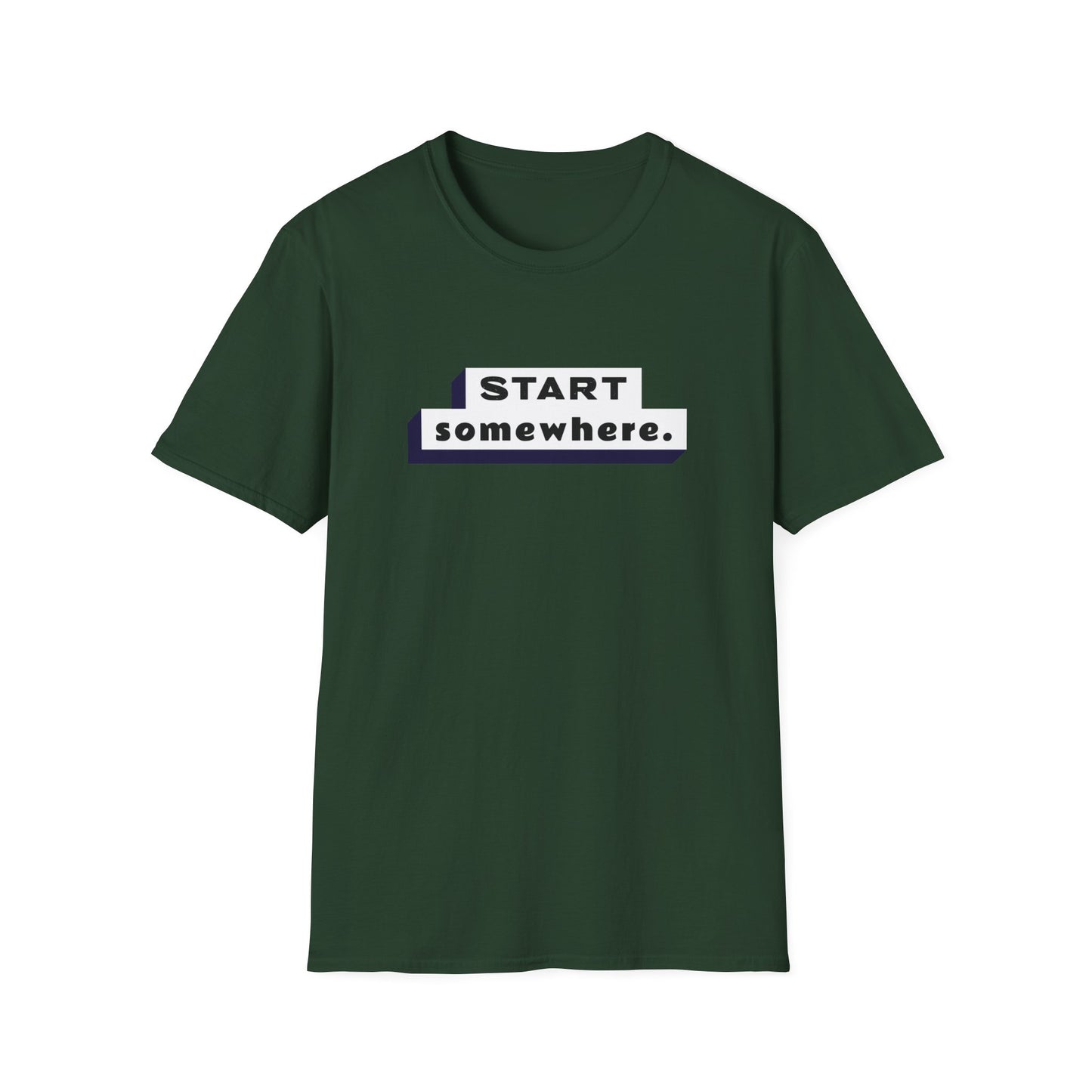 "'Start Somewhere' T-shirt | Women | Romero's: Style with Purpose"