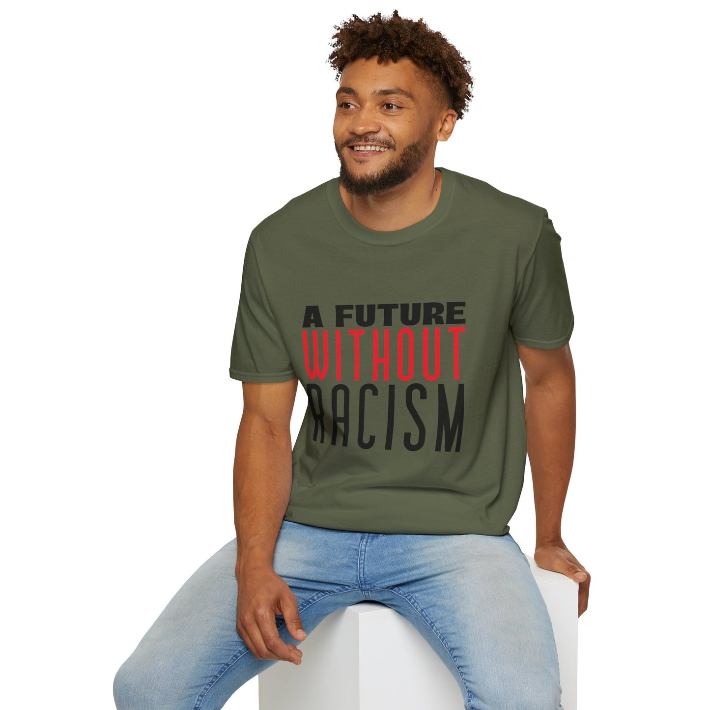 T-shirt  'A Future Without Racism'  | Woman | Un Paso Hacia un Mundo Más Inclusivo en Romero's