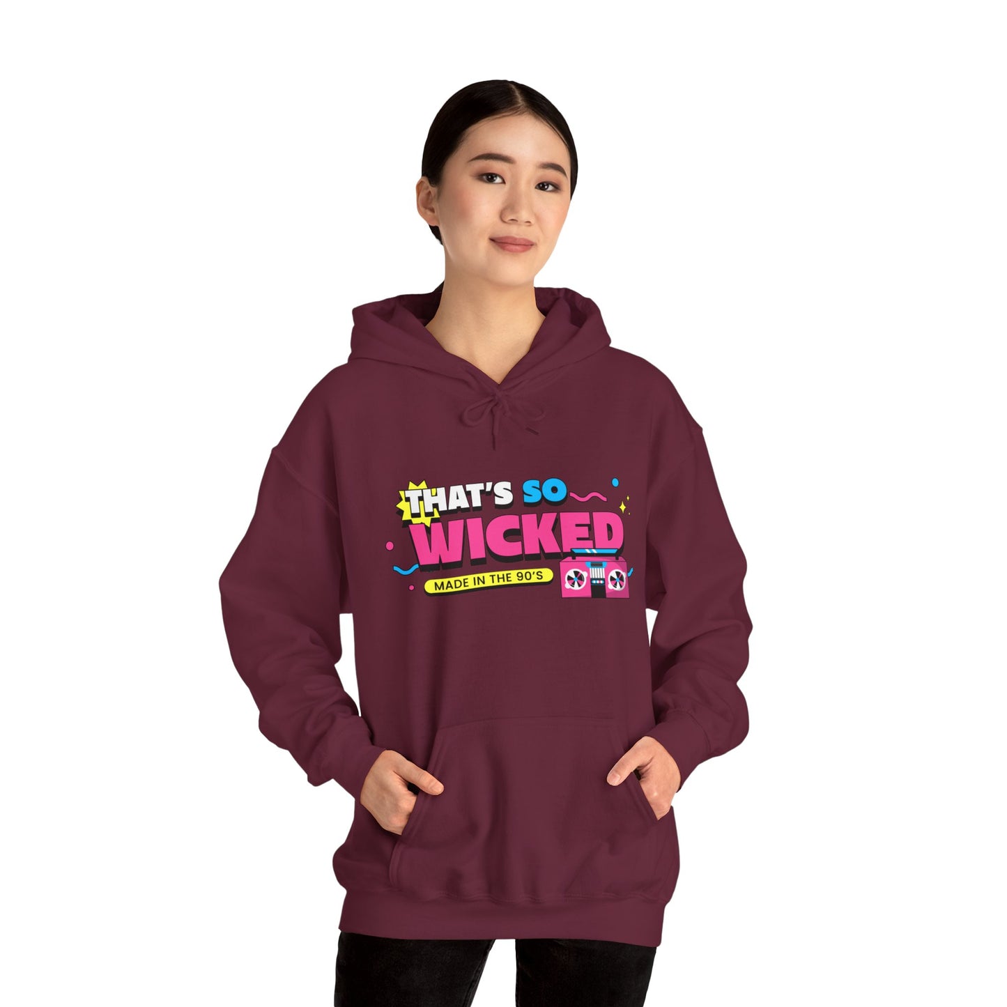 Sweatshirt com Capuz "90's Kid" - Mulher