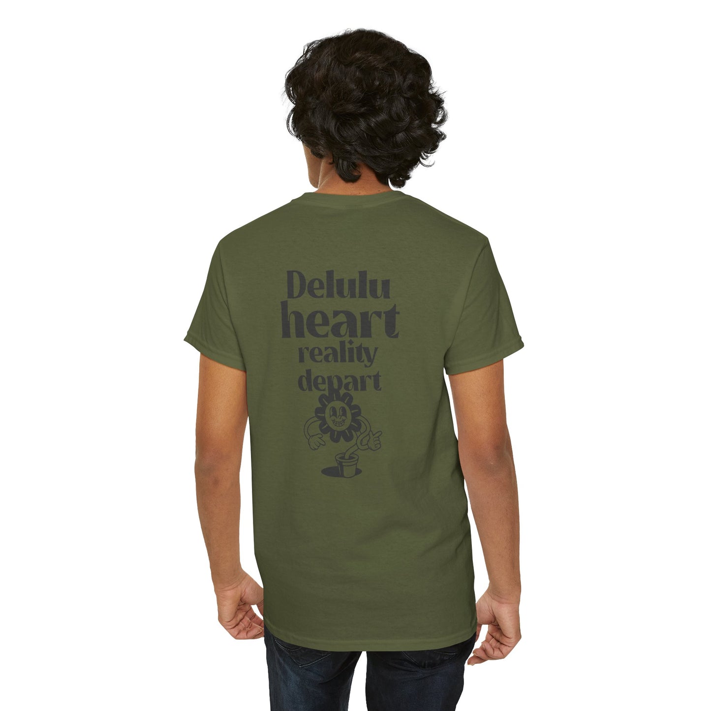 Camiseta -"Delulu Heart, Reality Depart" - Masculino - Romero's