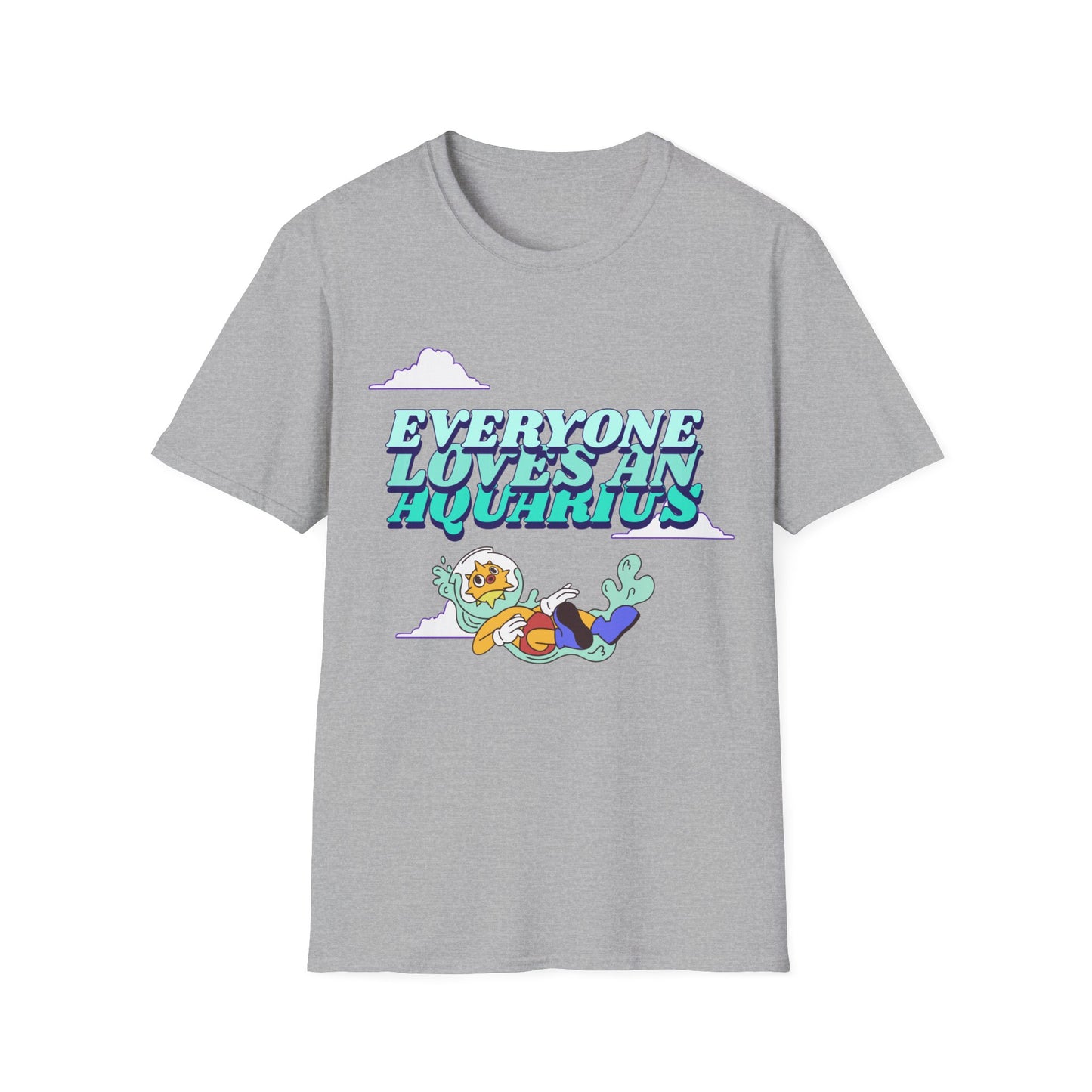 T-Shirt "Everyone loves an Aquarius" | Menu