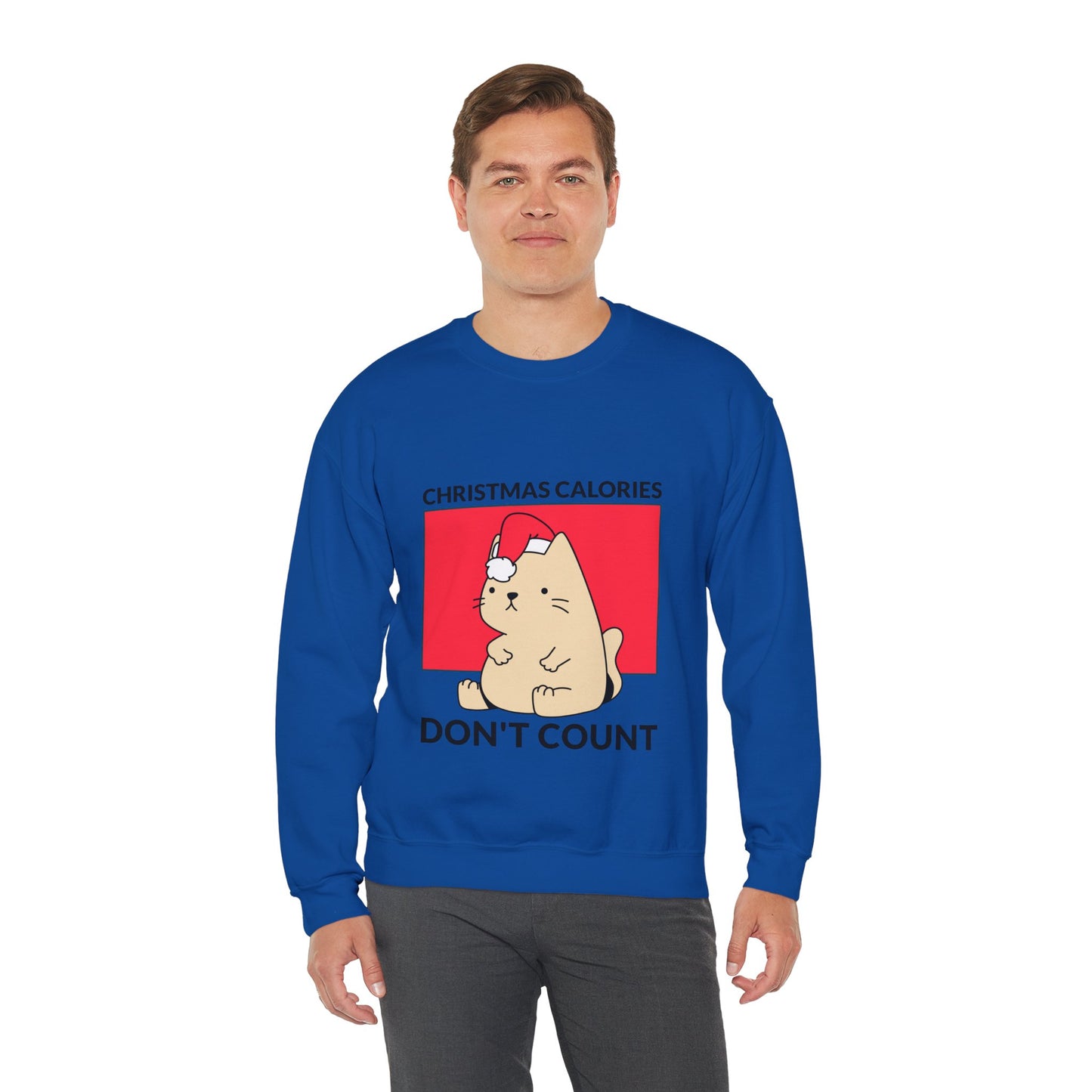 Sweatshirt "Christmas Calories Don't Count" - Man