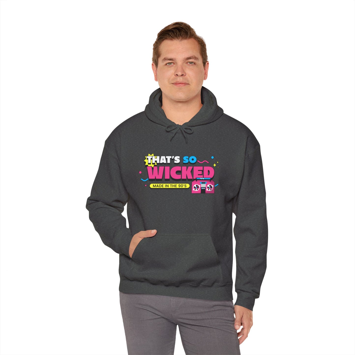 "90's Kid" Hooded Sweatshirt - Man