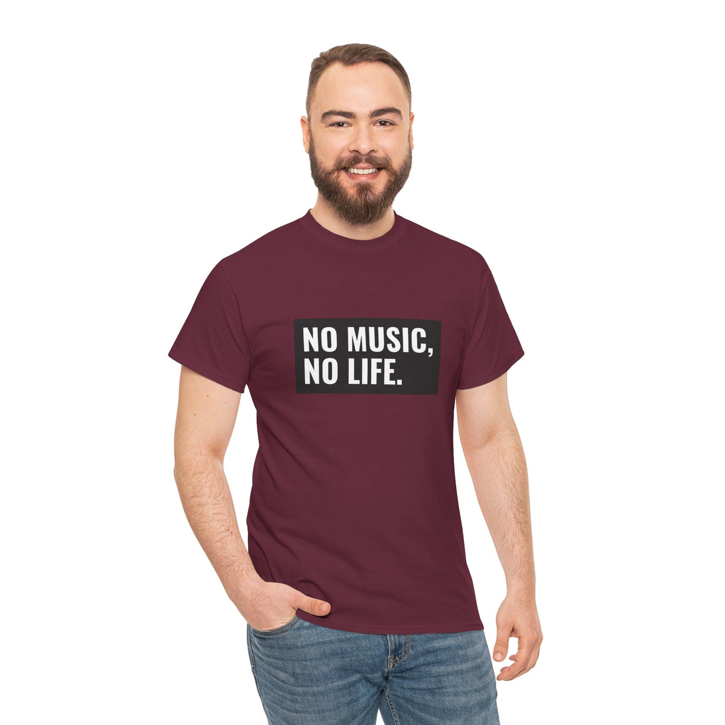 T-shirt - "Nenhuma música, nenhuma vida" | Homens | Romero