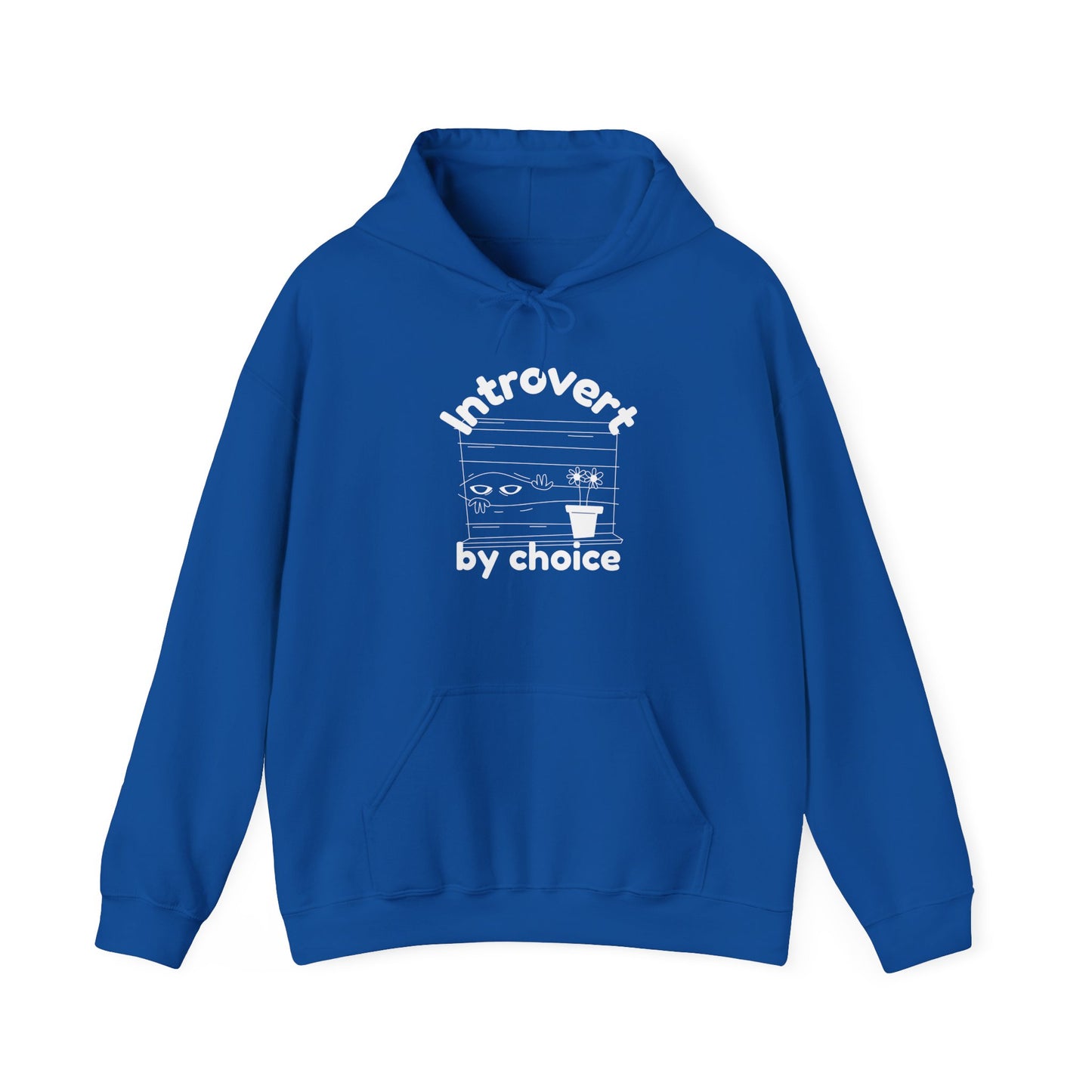 "Introvert by choice" Hooded Sweatshirt - Man