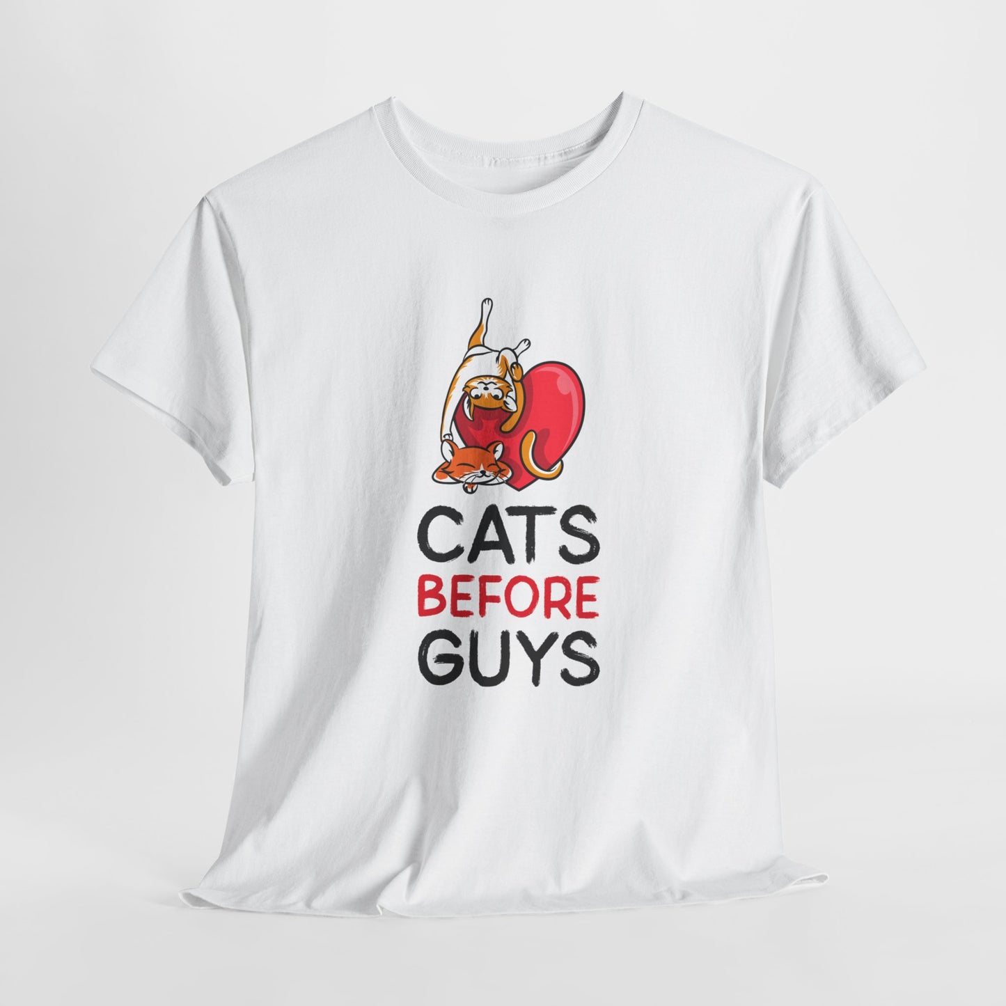 Camiseta - "Cats Before Guys" - Mulher - Romero's