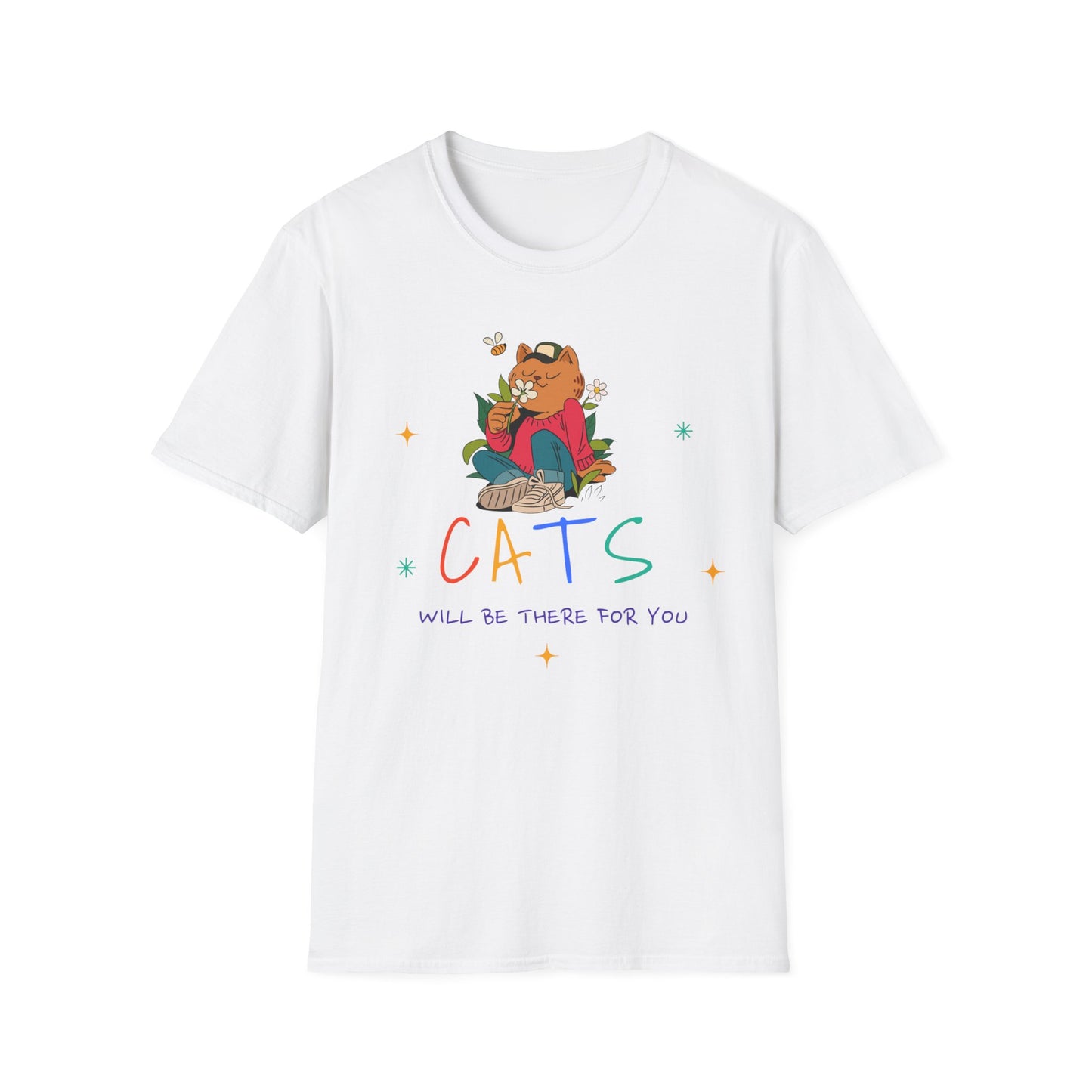 T-shirt "Os gatos estarão lá para você" - Mulher