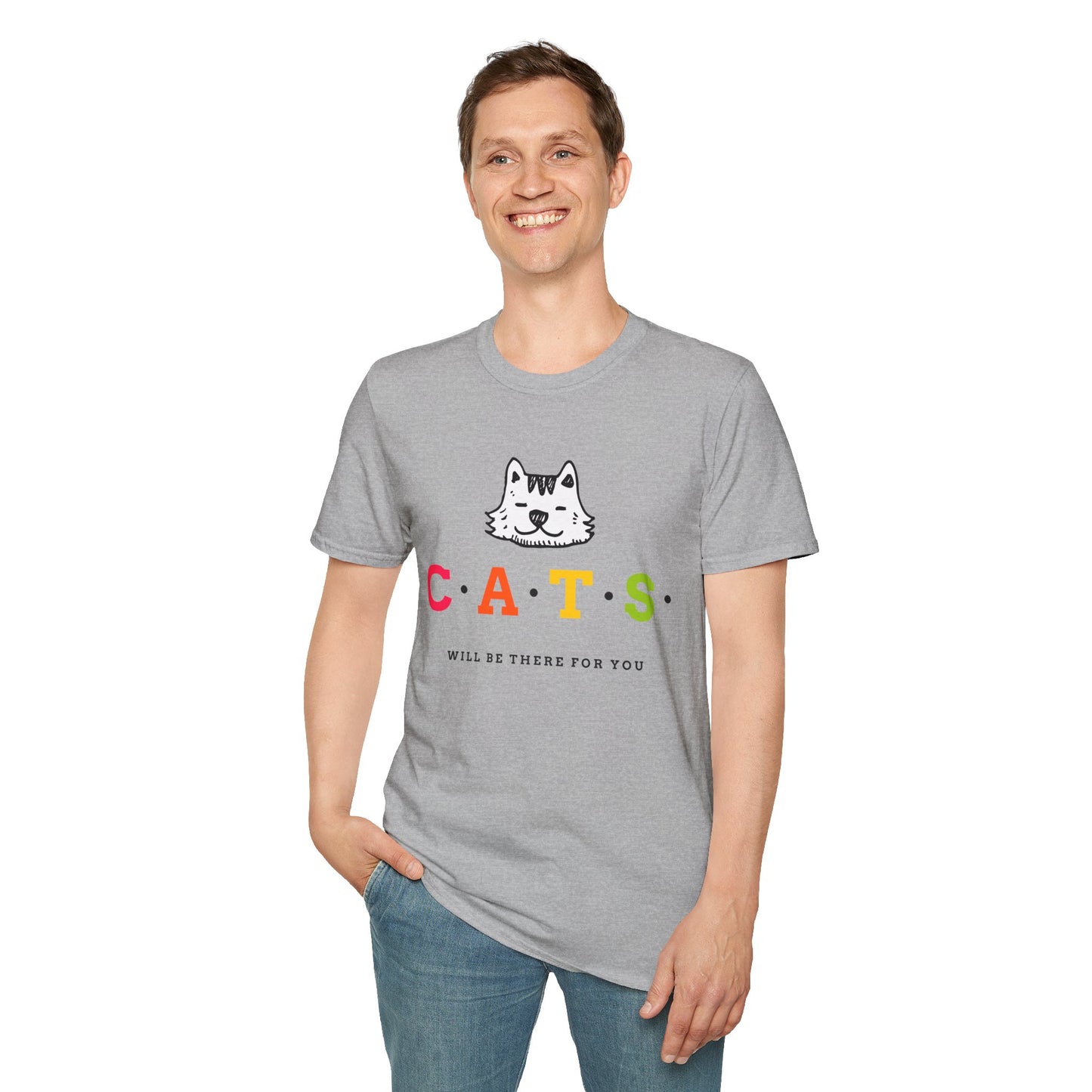 T-shirt "Os gatos estarão lá para você" | Menu