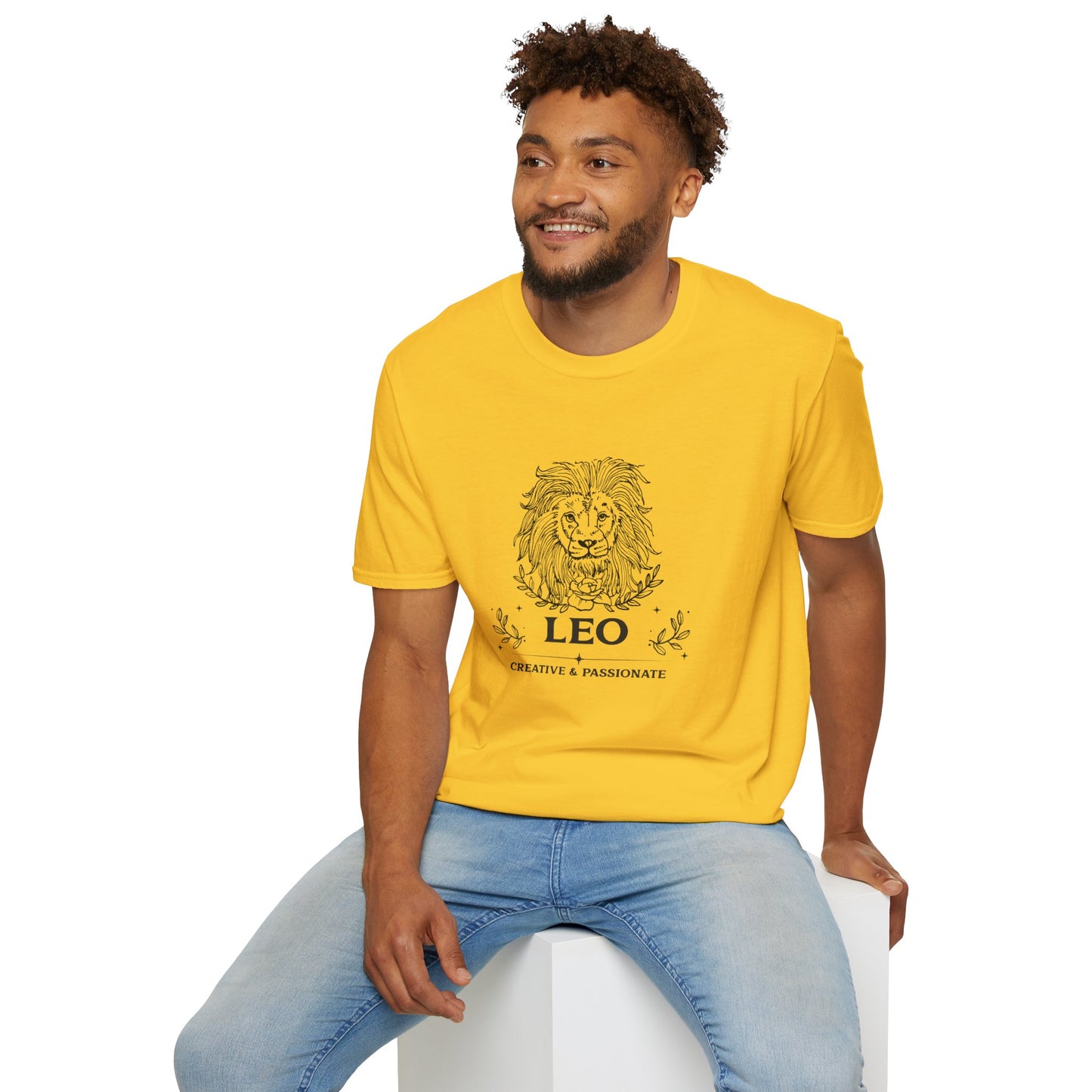 Camiseta "Leão: Criativo e Apaixonado" | Homem