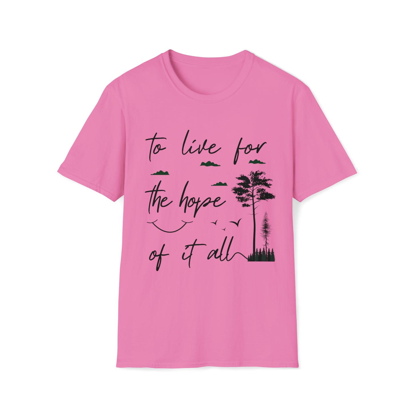 Camiseta unissex Softstyle "To Live for the Hope of It All" - versão Taylor's