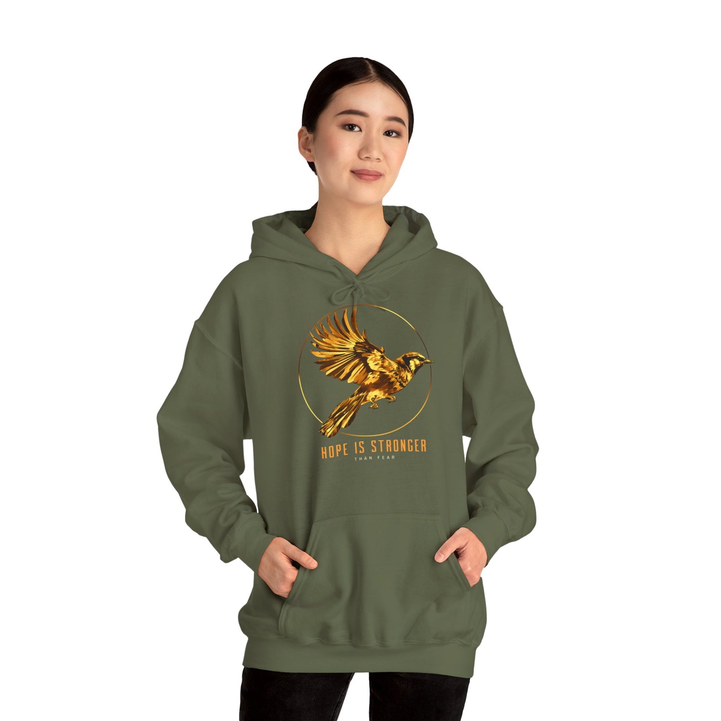 Sweatshirt "A esperança é mais forte que o medo" - Mulher